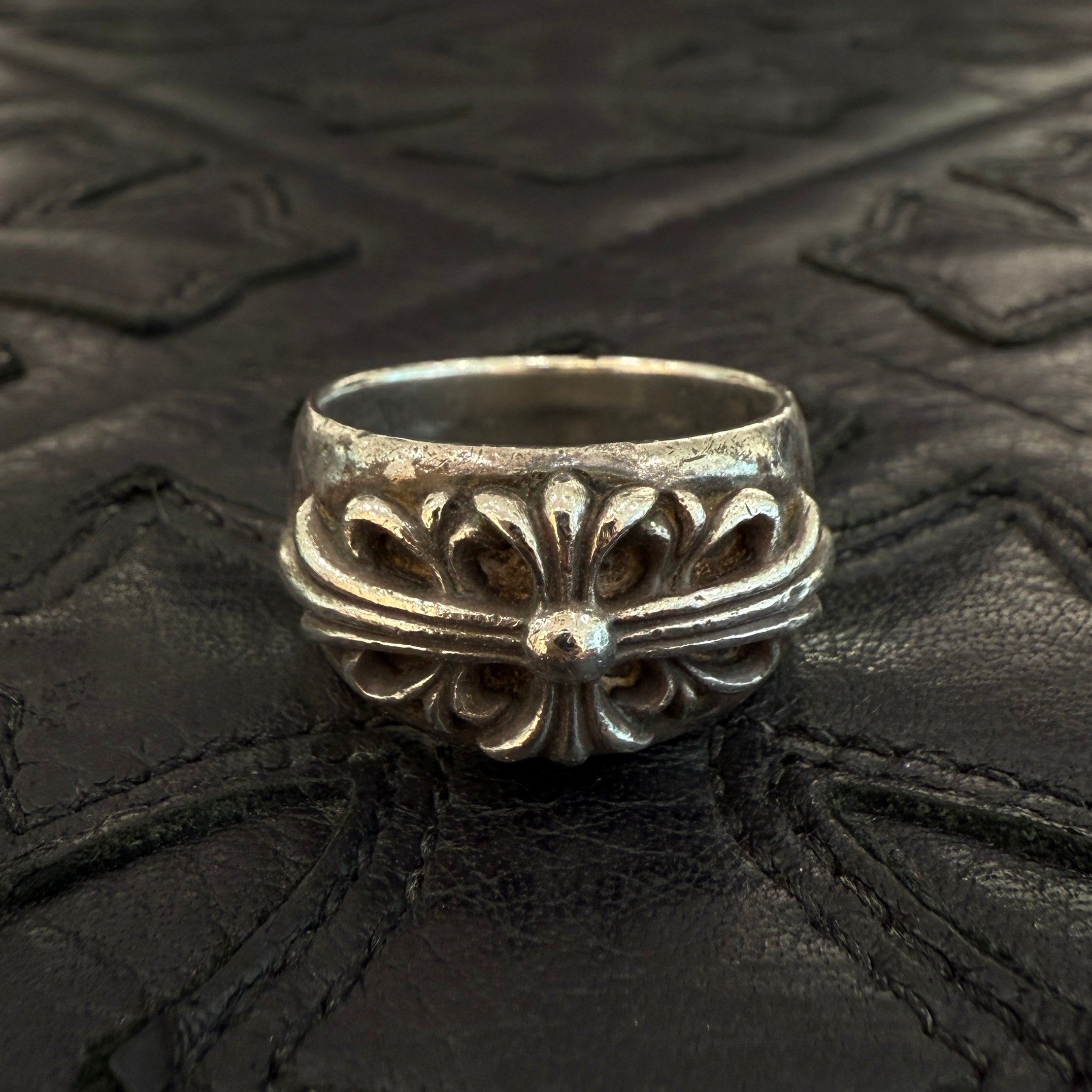 CHROME HEARTS Floral Cross Ring Size 24号 クロムハーツ フローラルクロス リング サイズ24号