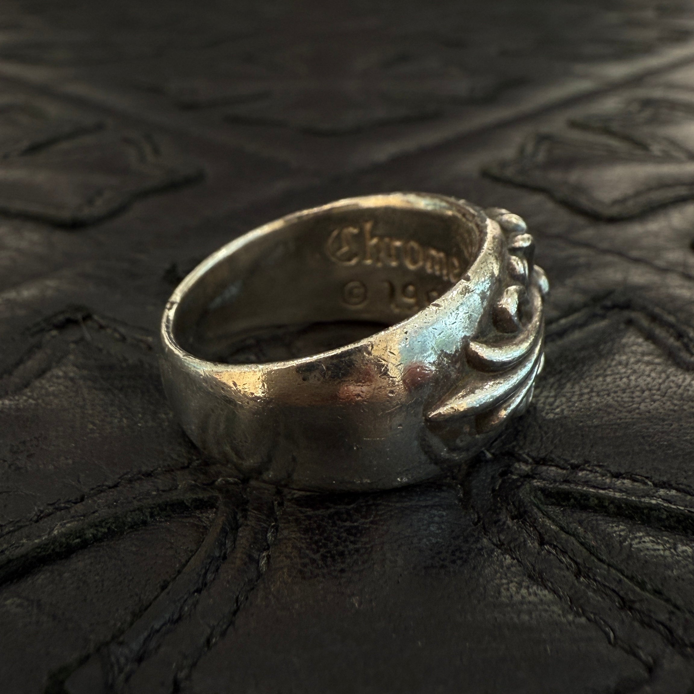 CHROME HEARTS Floral Cross Ring Size 24号 クロムハーツ フローラルクロス リング サイズ24号