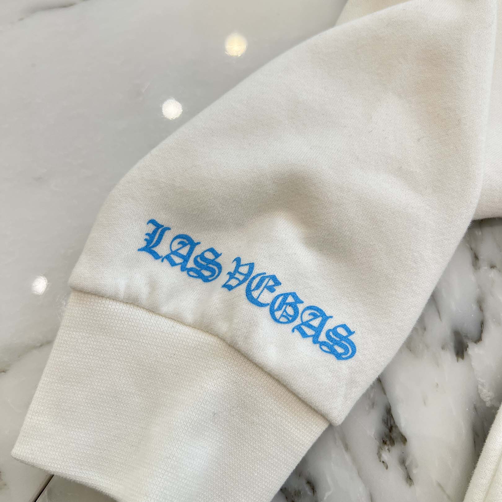 CHROME HEARTS Las Vegas Limited Fontainebleau Neck Logo Dice Print Crewneck Sweatshirt Size M クロムハーツ ラスベガス限定 フォンテンブロー ネックロゴ ダイスプリント クルーネックスウェットシャツ サイズM