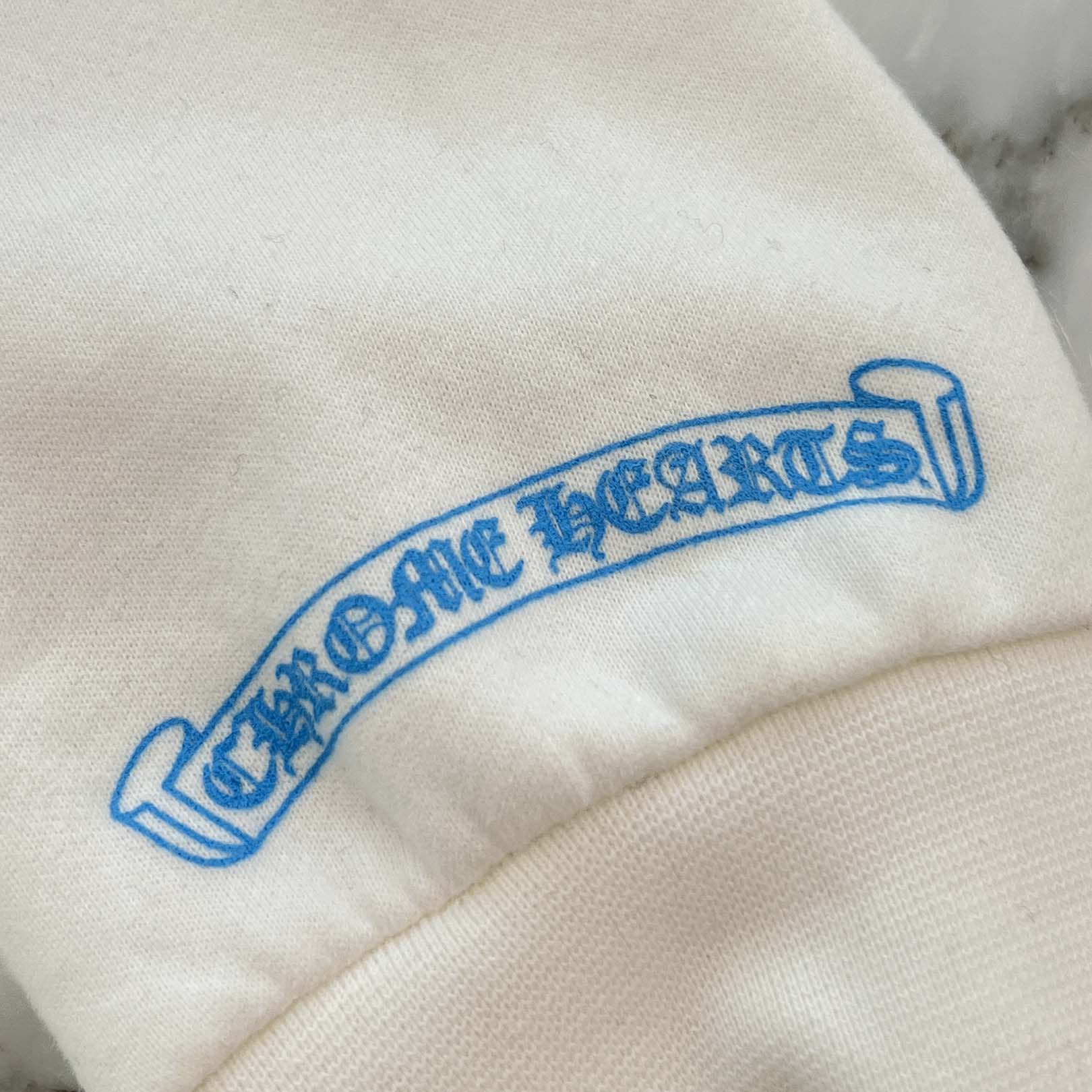 CHROME HEARTS Las Vegas Limited Fontainebleau Neck Logo Dice Print Crewneck Sweatshirt Size M クロムハーツ ラスベガス限定 フォンテンブロー ネックロゴ ダイスプリント クルーネックスウェットシャツ サイズM