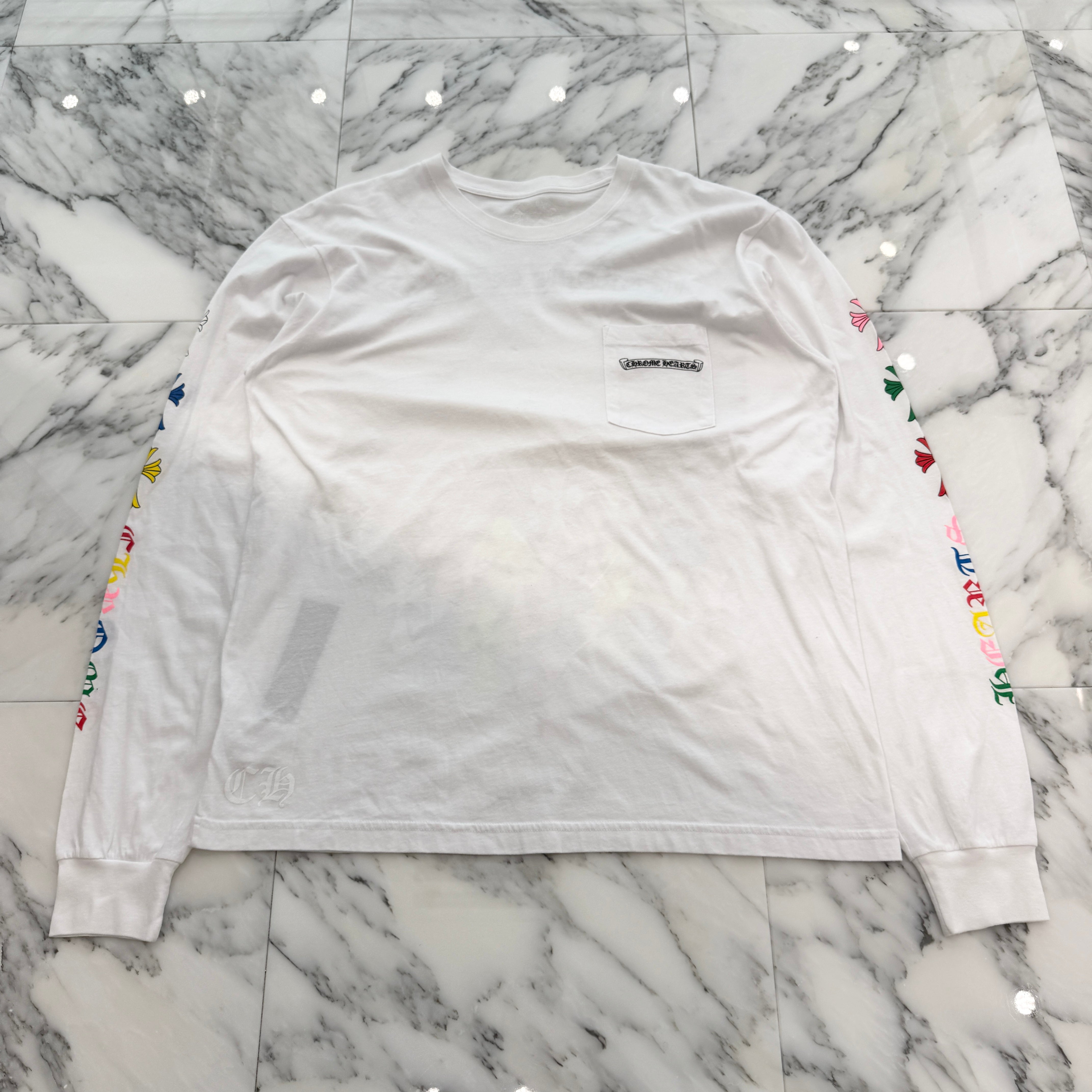 CHROME HEARTS 2021SS MLTCOL CEM CRS Long Sleeve Tee Size XL クロムハーツ マルチカラー セメタリークロス ロングスリーブTシャツ サイズXL