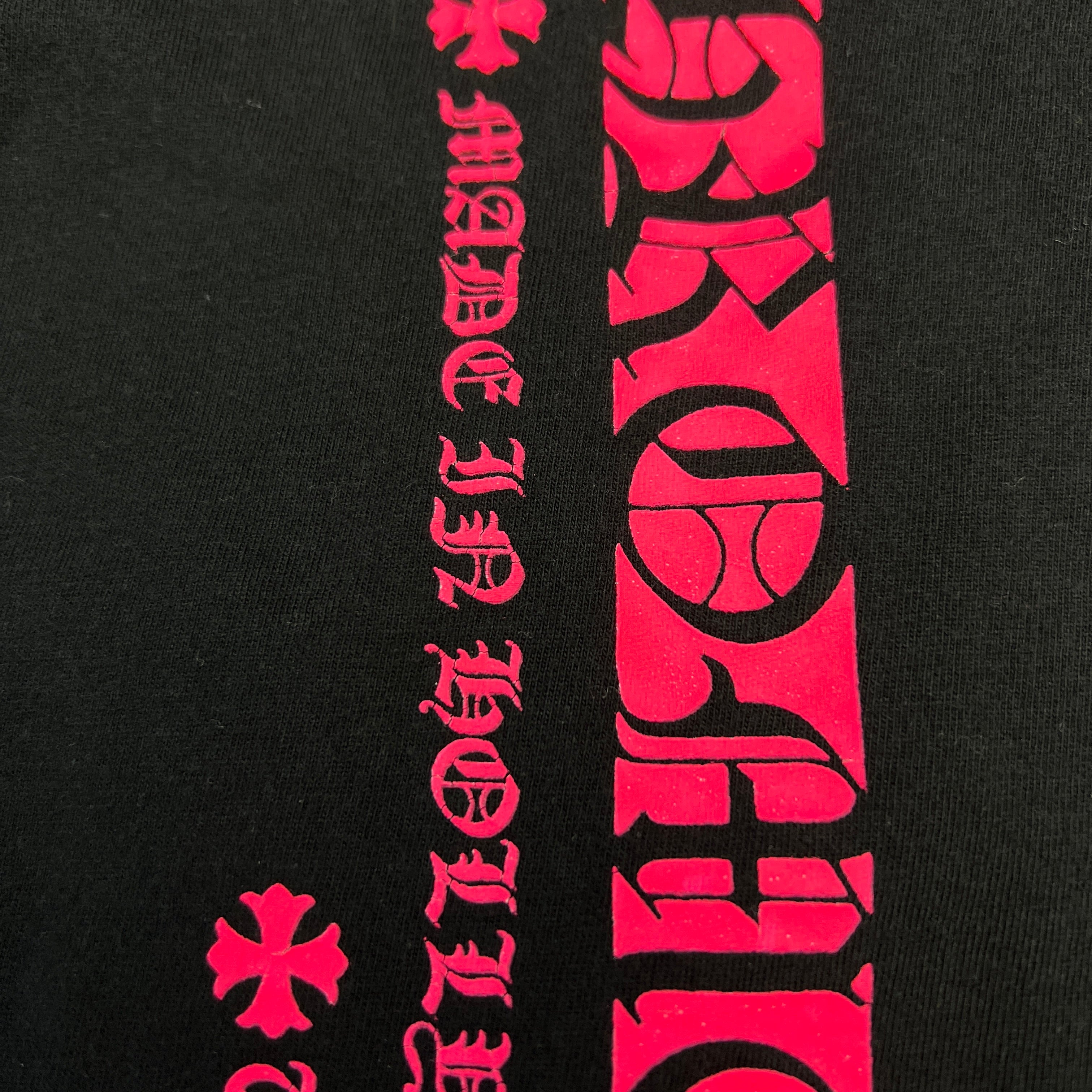 CHROME HEARTS Pink Made in Hollywood Vertical Logo Long Sleeve Tee Size L クロムハーツ ピンク メイドインハリウッド ヴァーティカルロゴ ロングスリーブTシャツ サイズL
