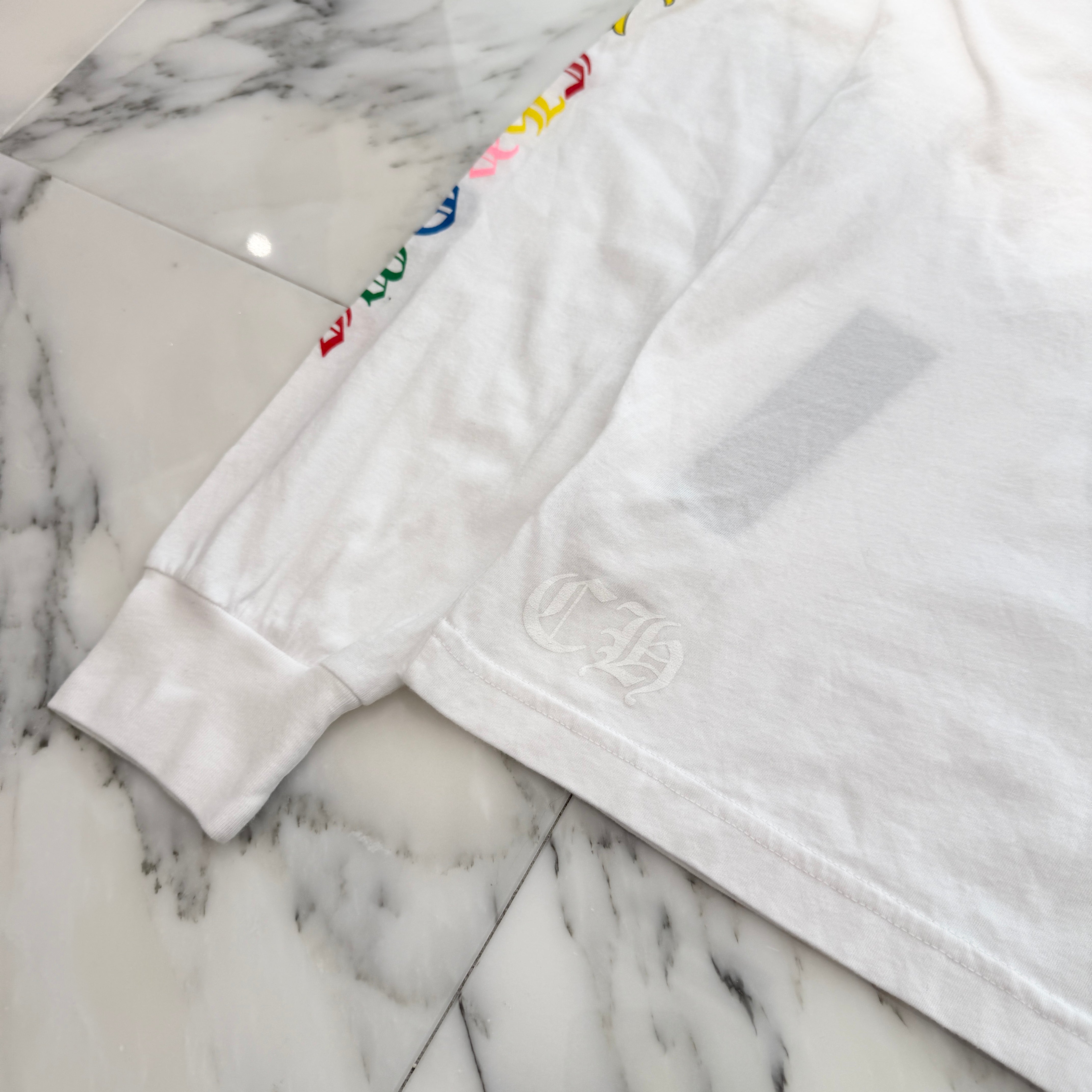 CHROME HEARTS 2021SS MLTCOL CEM CRS Long Sleeve Tee Size XL クロムハーツ マルチカラー セメタリークロス ロングスリーブTシャツ サイズXL