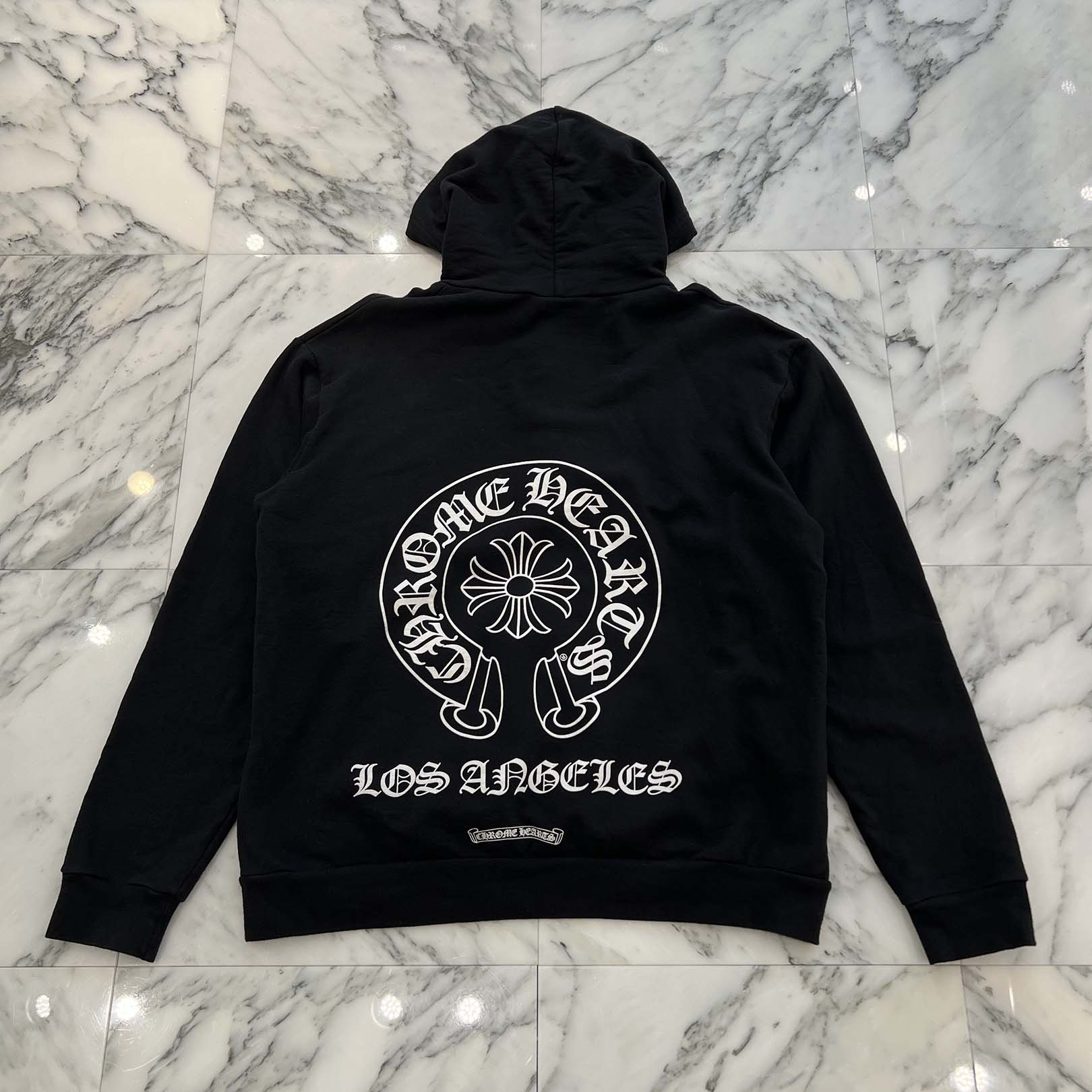 CHROME HEARTS Los Angeles Limited Horseshoe Pullover Hoodie Size L クロムハーツ ロサンゼルス限定 ホースシュー プルオーバーフーディ サイズL