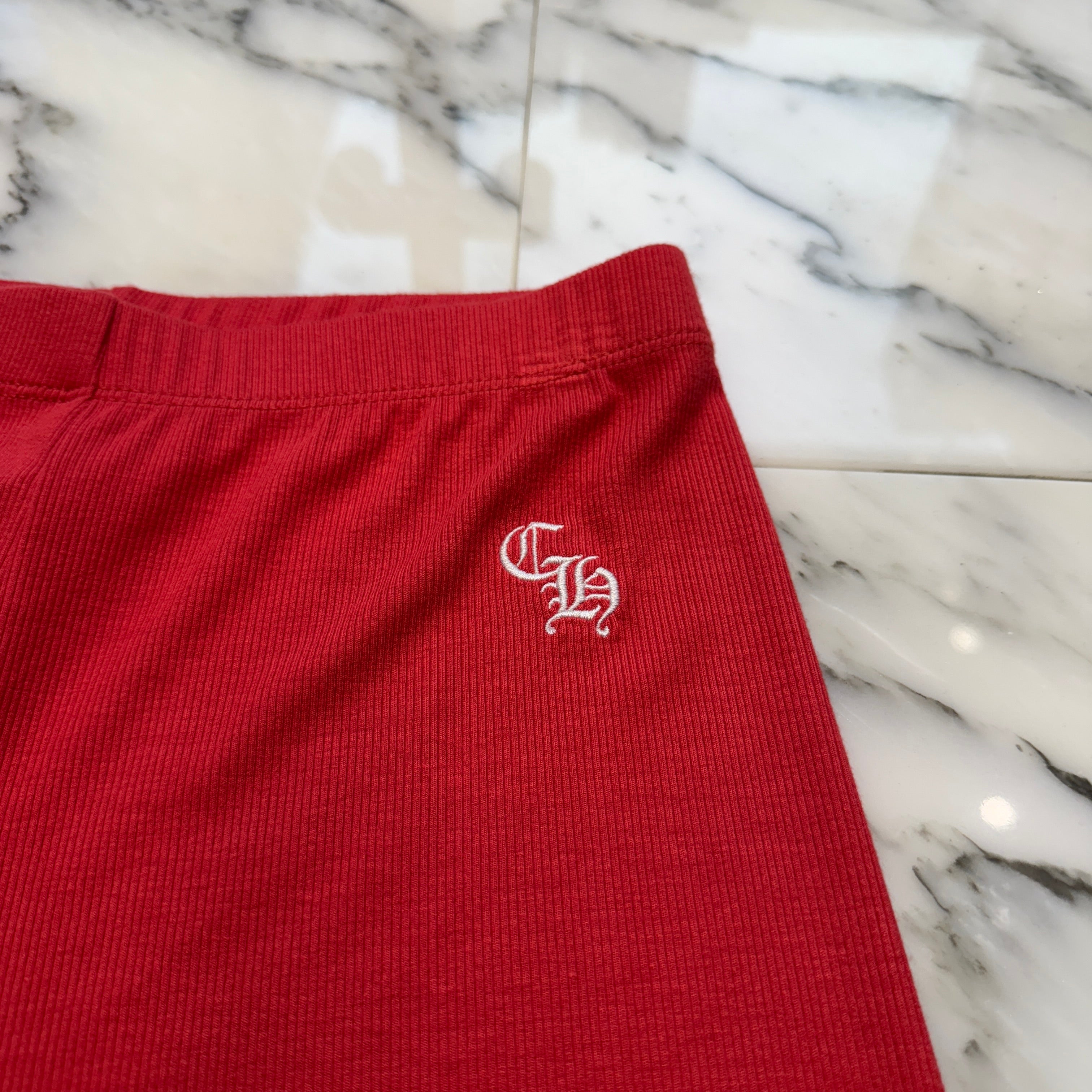 CHROME HEARTS Y NOT CH Logo Embroidery Thermal Shorts Size XS クロムハーツ ワイノット CHロゴ刺繍 サーマルショーツ サイズXS