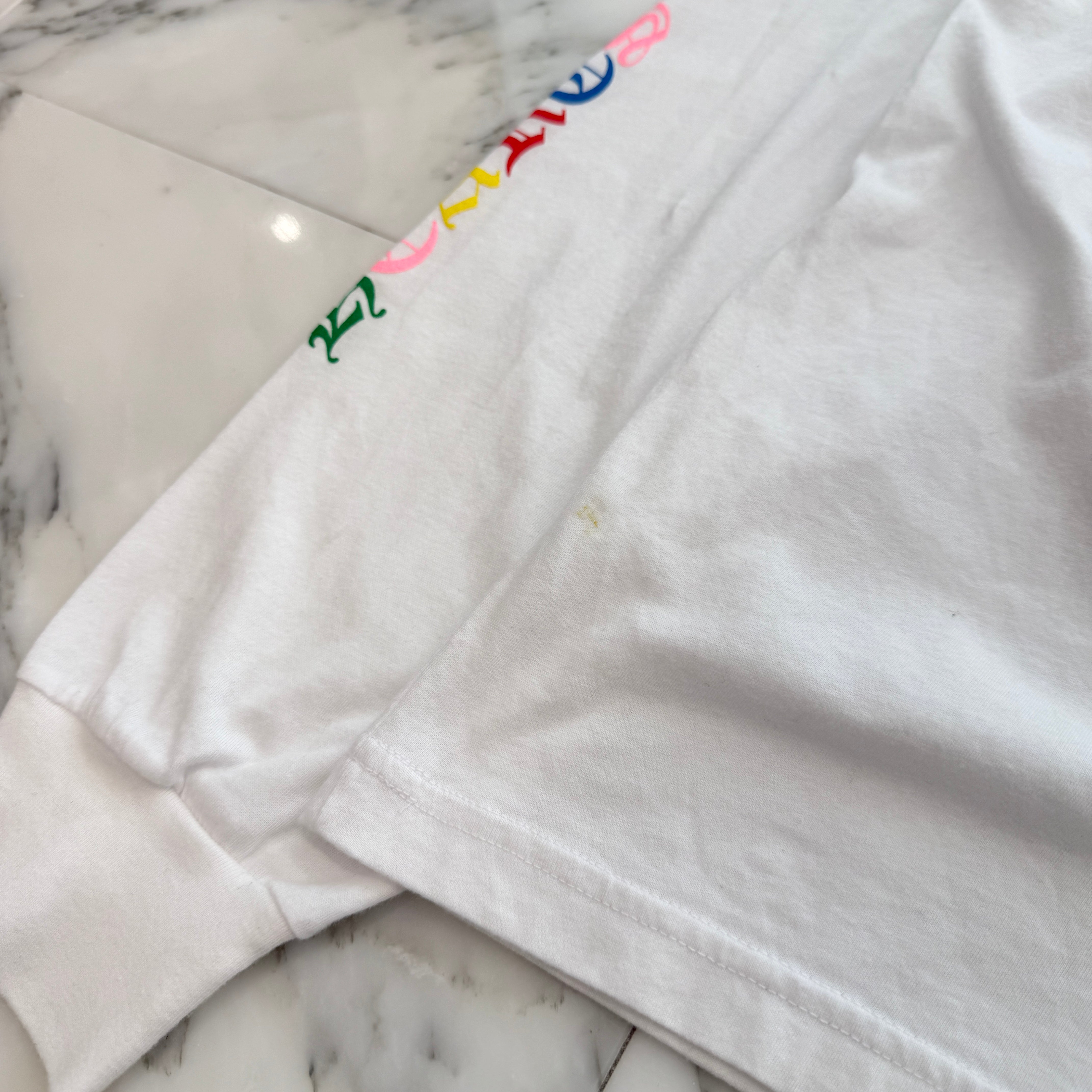 CHROME HEARTS 2021SS MLTCOL CEM CRS Long Sleeve Tee Size XL クロムハーツ マルチカラー セメタリークロス ロングスリーブTシャツ サイズXL