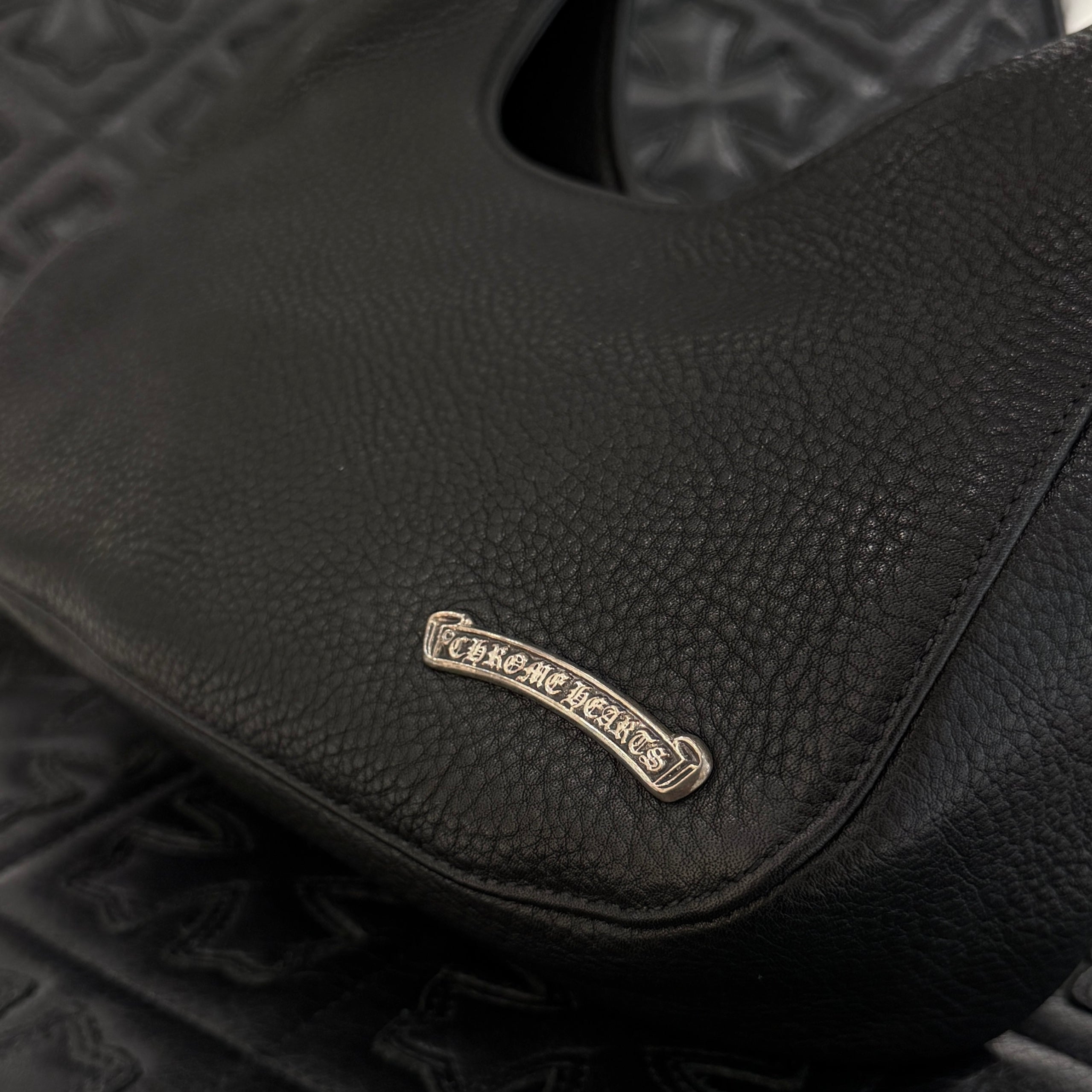 CHROME HEARTS Scroll Leather Hand Bag クロムハーツ スクロール レザー ハンドバッグ