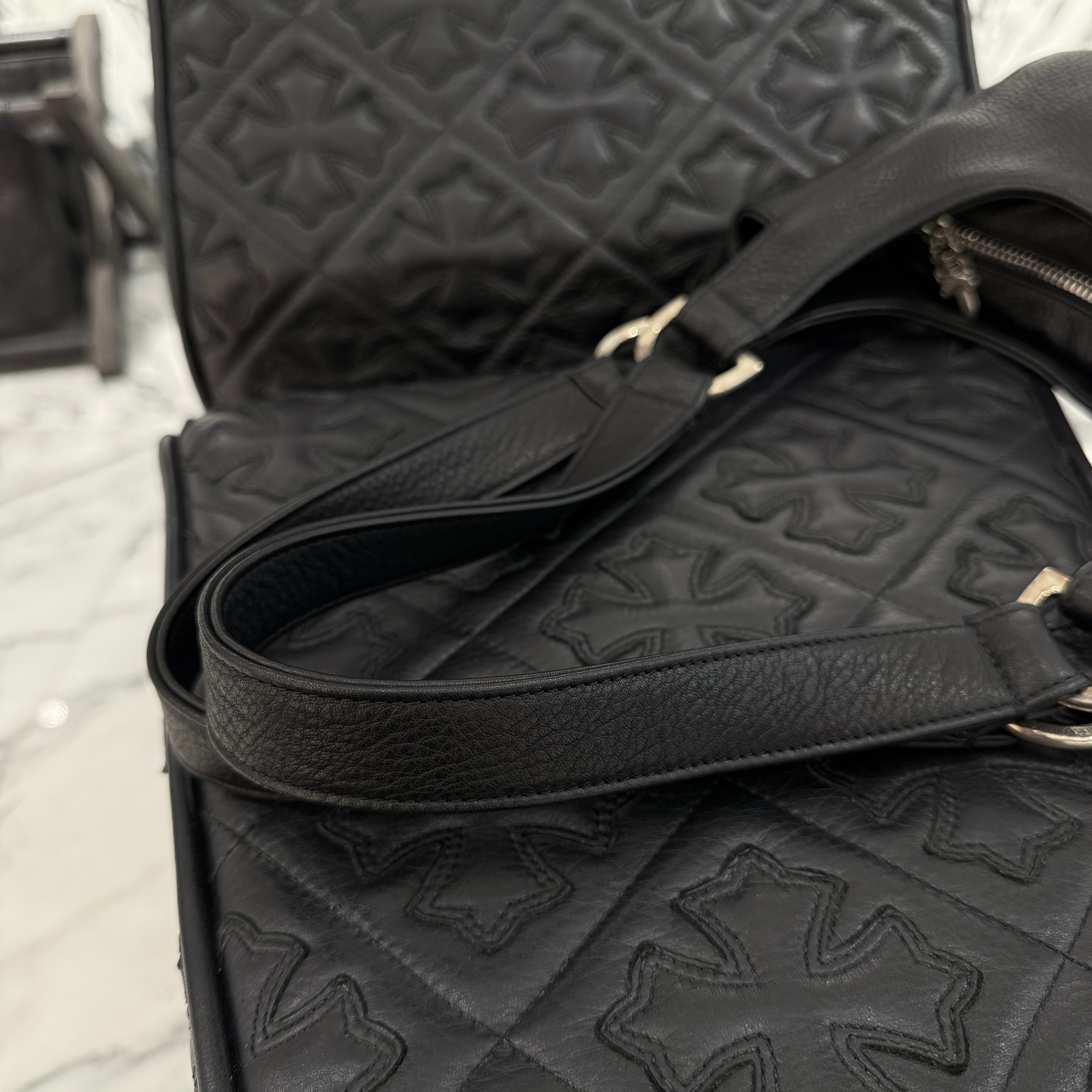 CHROME HEARTS Scroll Leather Hand Bag クロムハーツ スクロール レザー ハンドバッグ