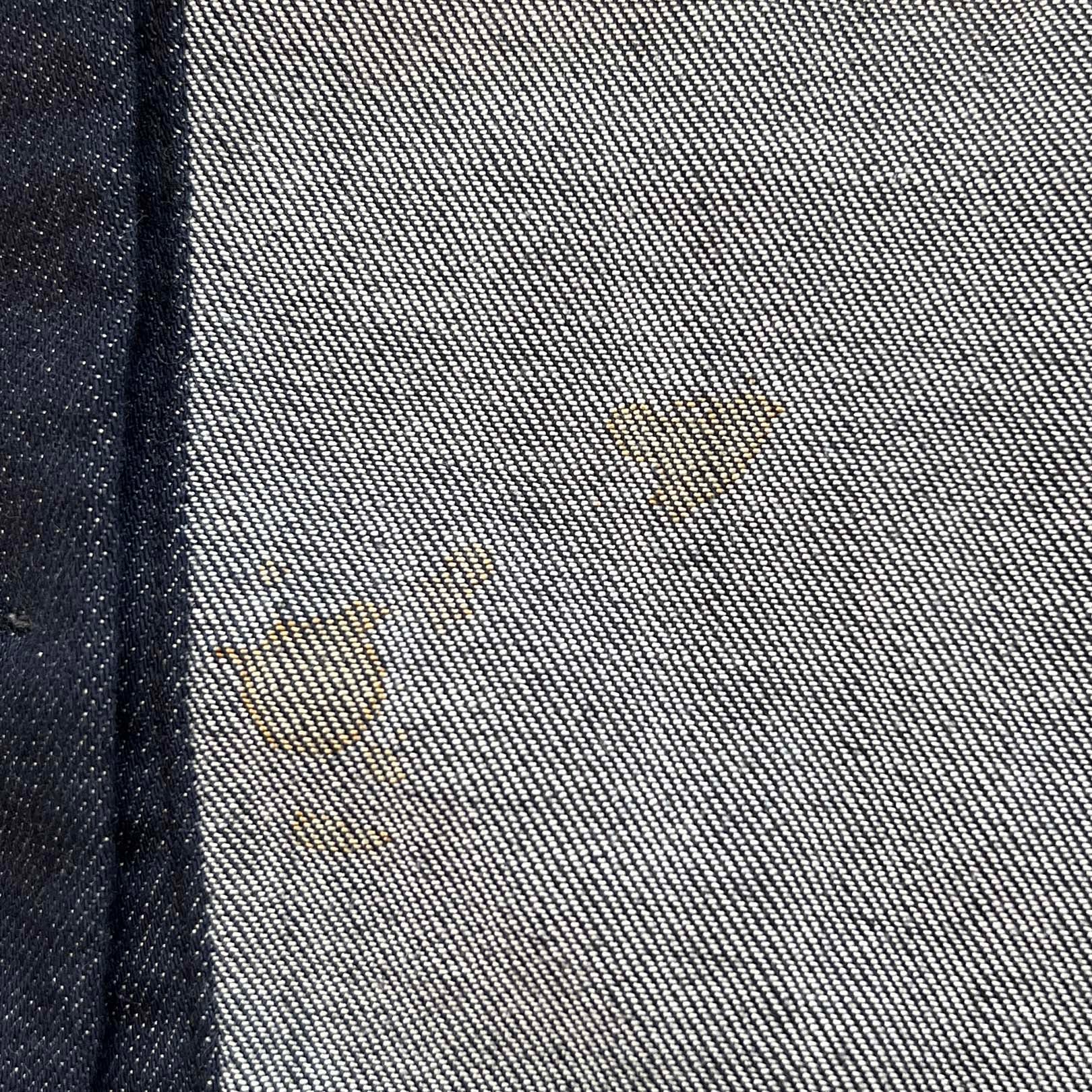 CHROME HEARTS Y NOT Mahal Kita Cemetery Cross Leather Patch Denim Shirt Size S クロムハーツ ワイノット マハルキタ セメタリークロスレザーパッチ デニムシャツ サイズS