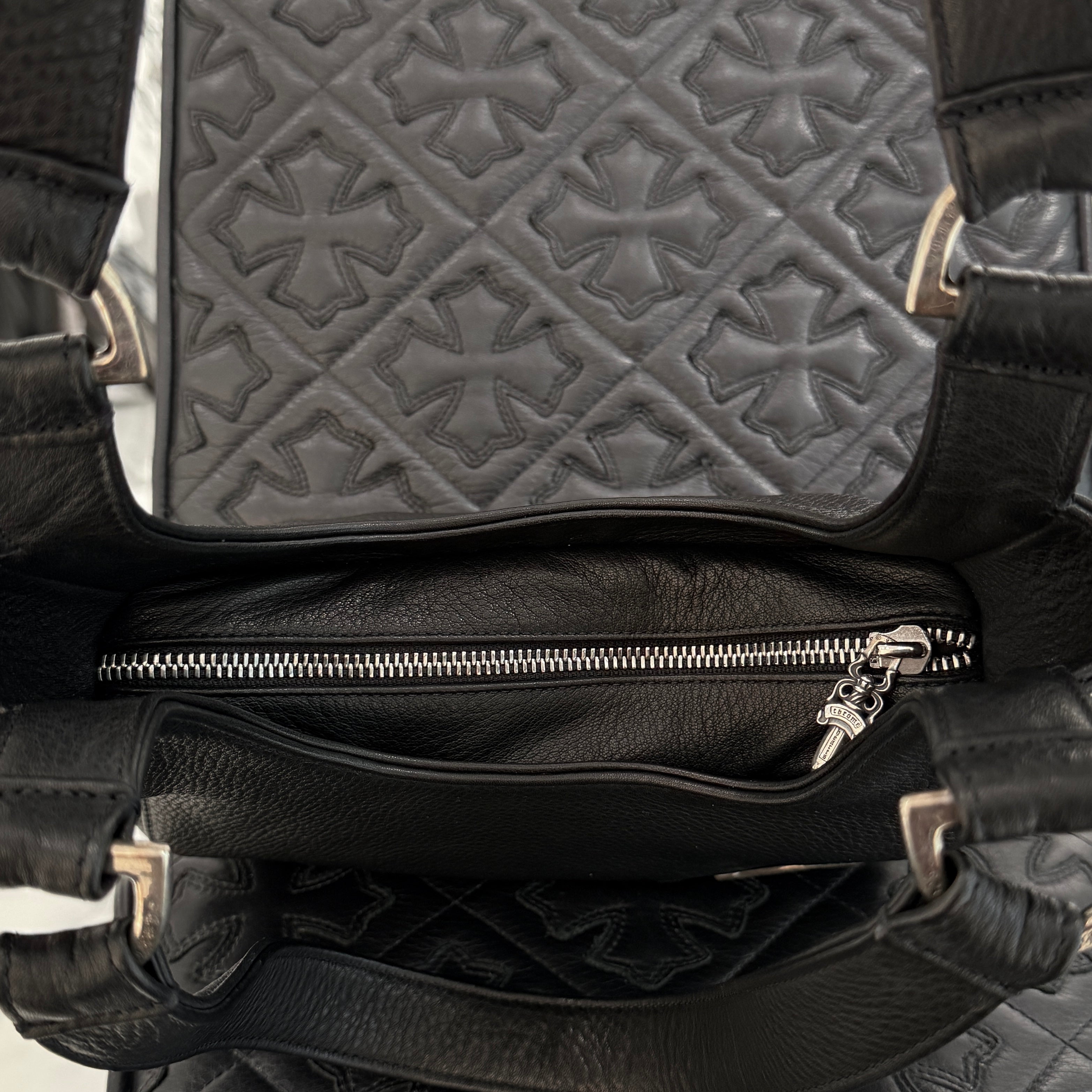 CHROME HEARTS Scroll Leather Hand Bag クロムハーツ スクロール レザー ハンドバッグ