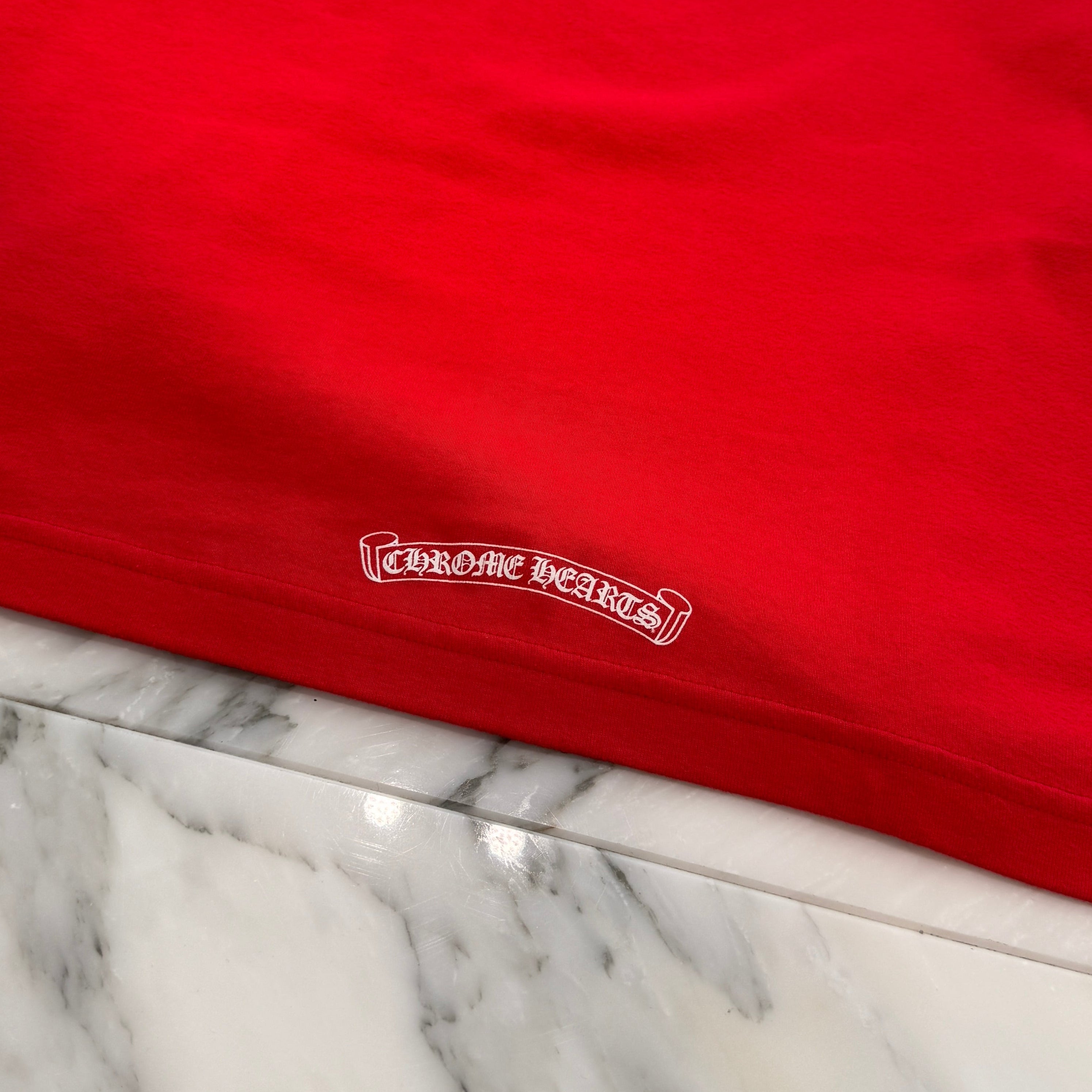 CHROME HEARTS Neck Logo Raglan Long Sleeve Tee Size XL クロムハーツ ネックロゴ ラグランロングスリーブ Tシャツ サイズXL