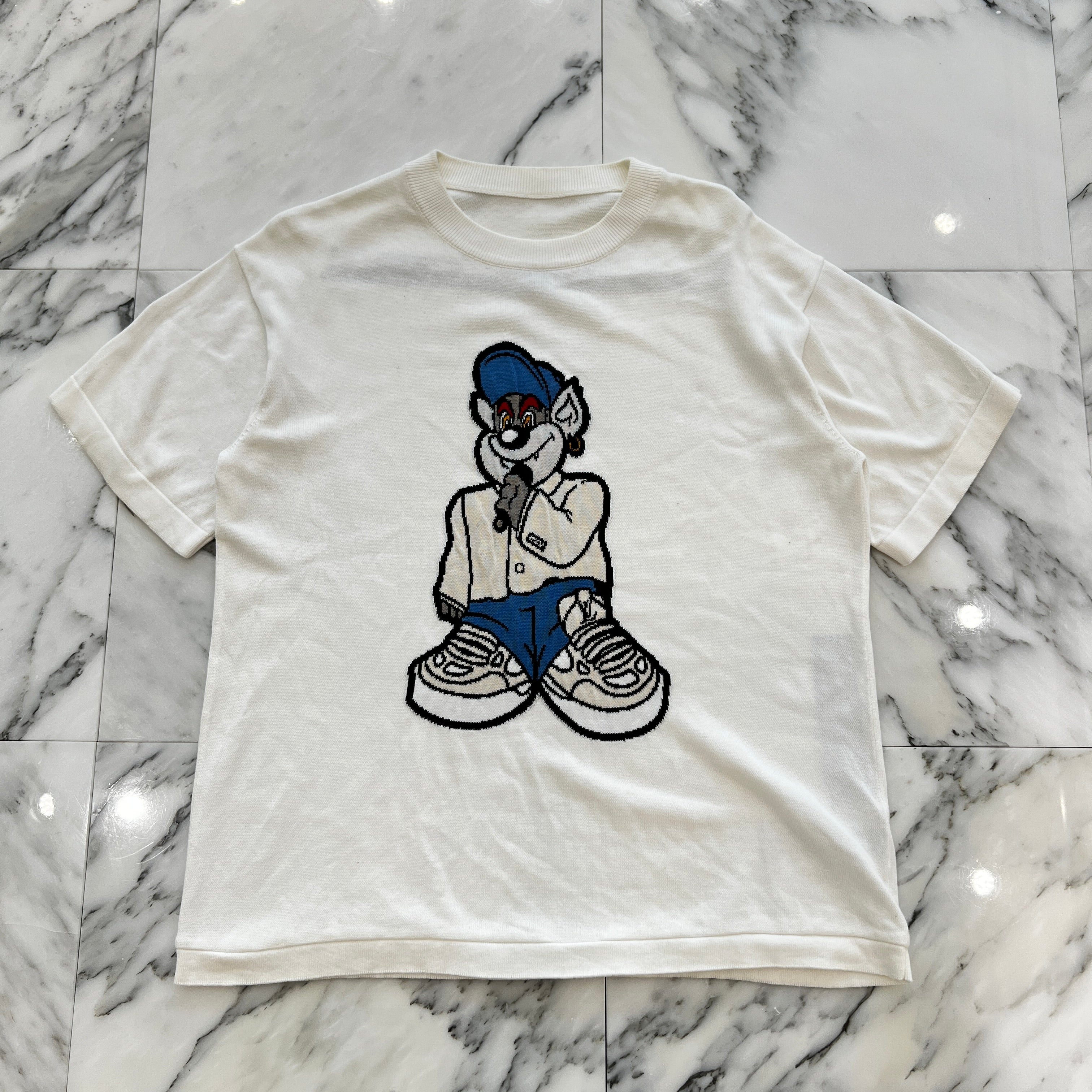 LOUIS VUITTON 2022SS Graphic Short Sleeve Knit Wear Tee 1AATLE Size S ルイヴィトン グラフィック ショートスリーブ ニットウェア Tシャツ サイズS