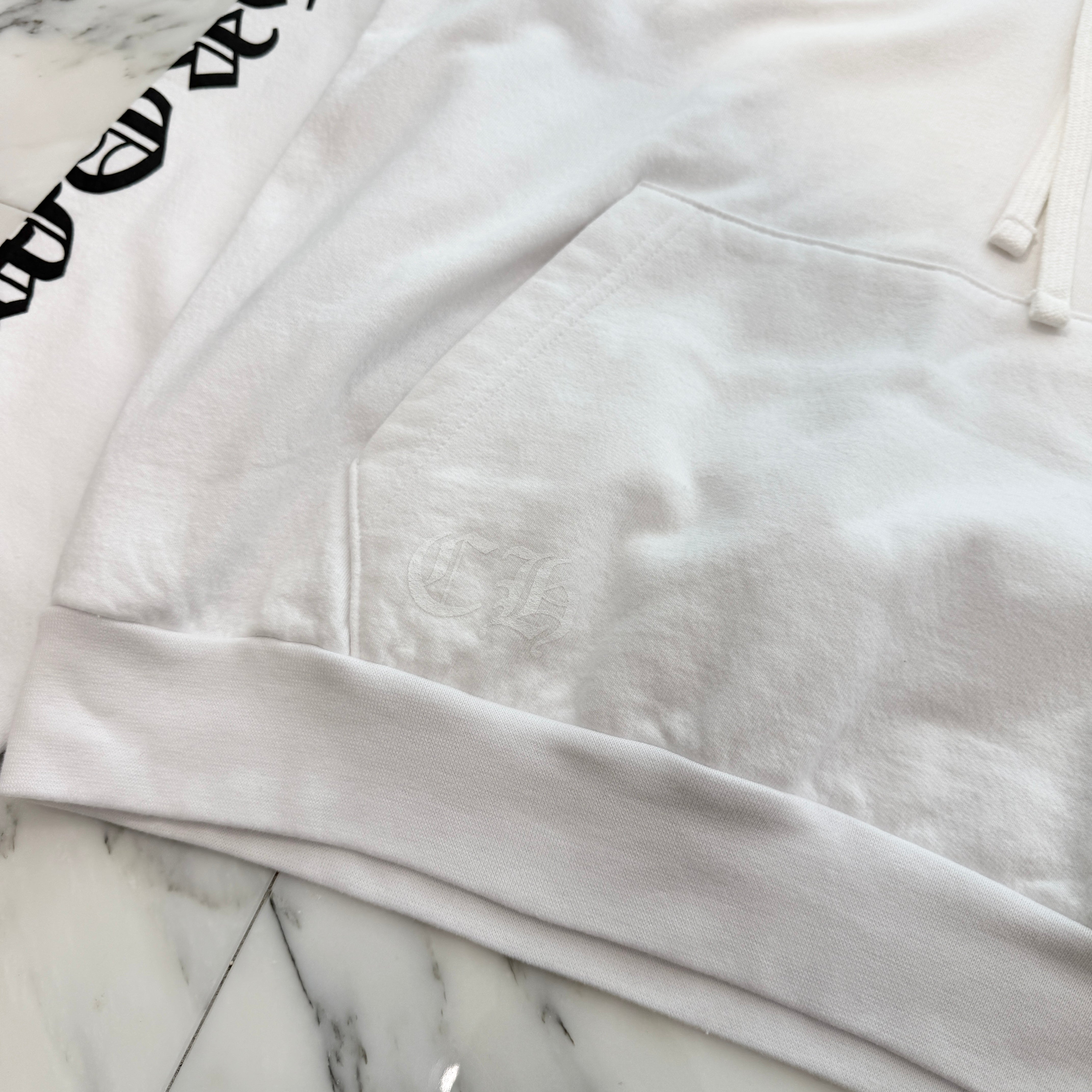 CHROME HEARTS Vertical Logo Pullover Hoodie Size M クロムハーツ ヴァーティカルロゴ プルオーバーフーディー サイズM