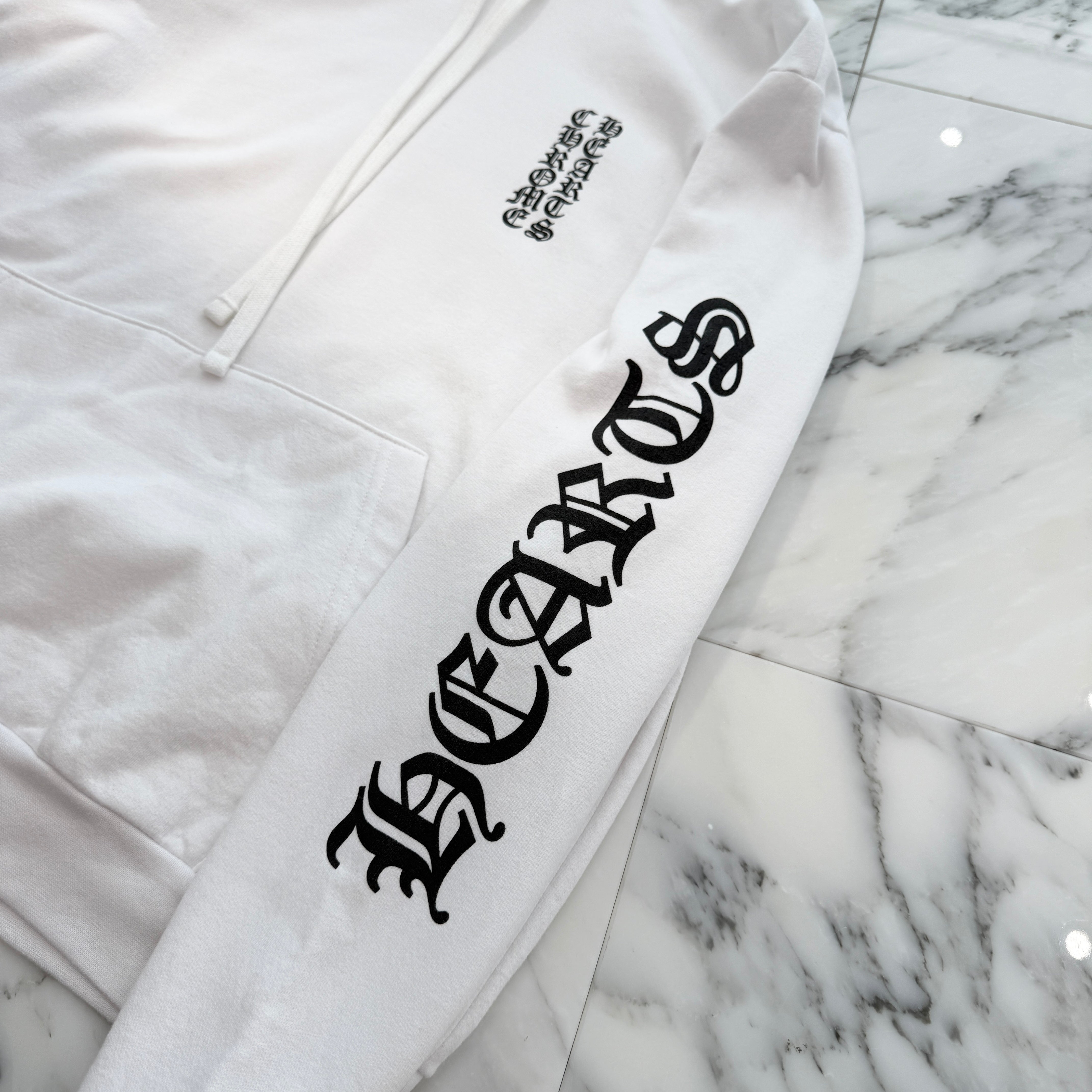 CHROME HEARTS Vertical Logo Pullover Hoodie Size M クロムハーツ ヴァーティカルロゴ プルオーバーフーディー サイズM