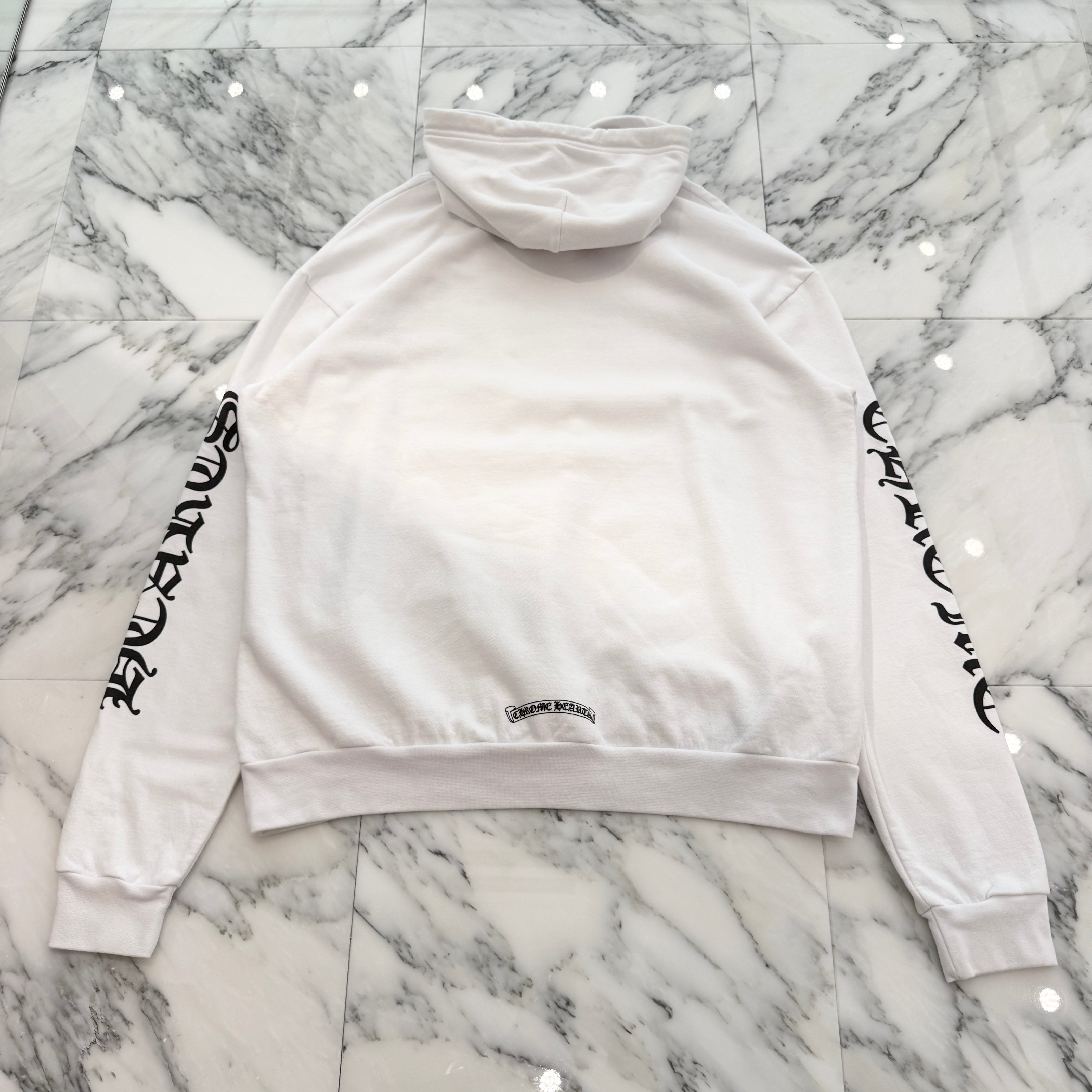 CHROME HEARTS Vertical Logo Pullover Hoodie Size M クロムハーツ ヴァーティカルロゴ プルオーバーフーディー サイズM