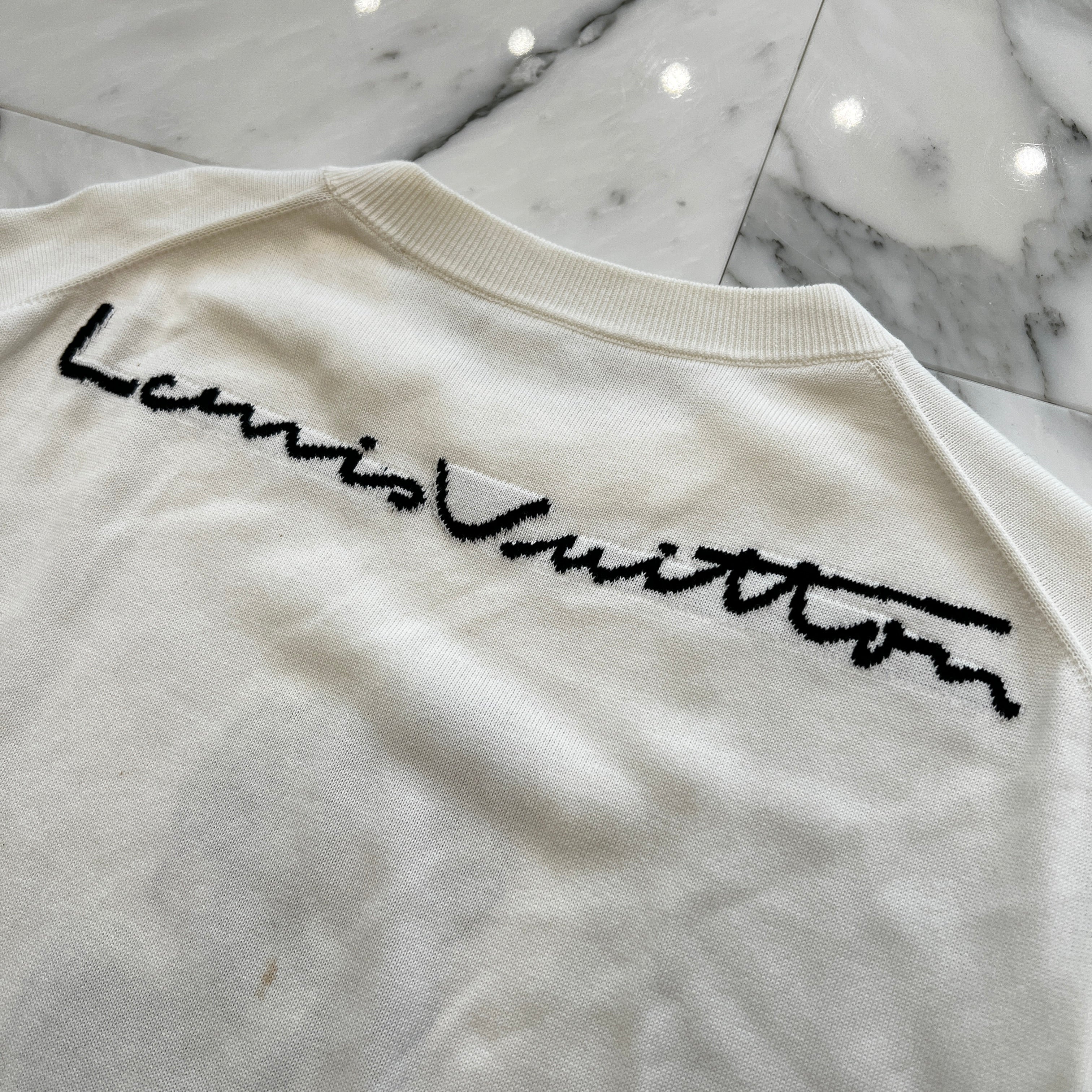 LOUIS VUITTON 2022SS Graphic Short Sleeve Knit Wear Tee 1AATLE Size S ルイヴィトン グラフィック ショートスリーブ ニットウェア Tシャツ サイズS