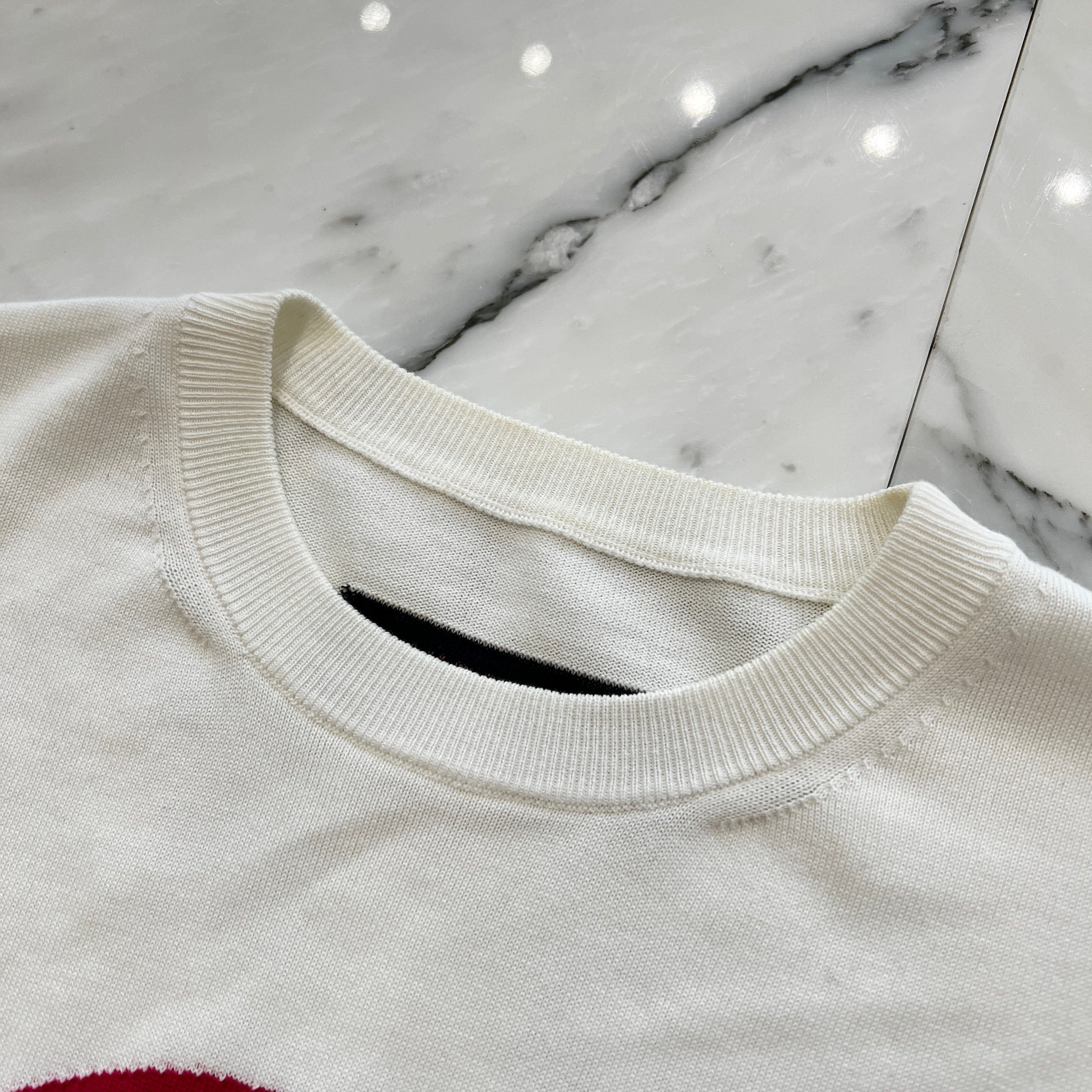 LOUIS VUITTON 2023AW Front Logo Cotton Knit Tee Size S ルイヴィトン フロントロゴ コットン ニット Tシャツ サイズS