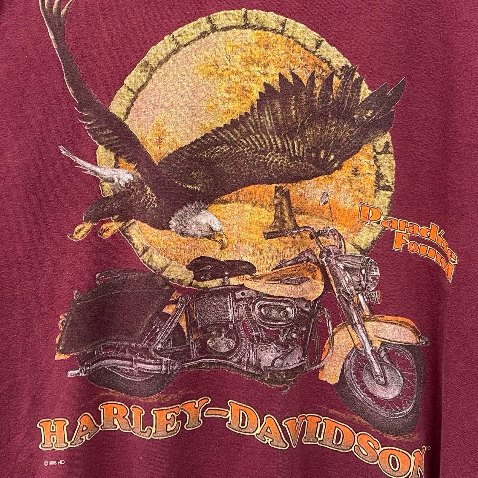 Vintage 90's Harley-Davidson "Paradise Found" 1995 S/S Tee