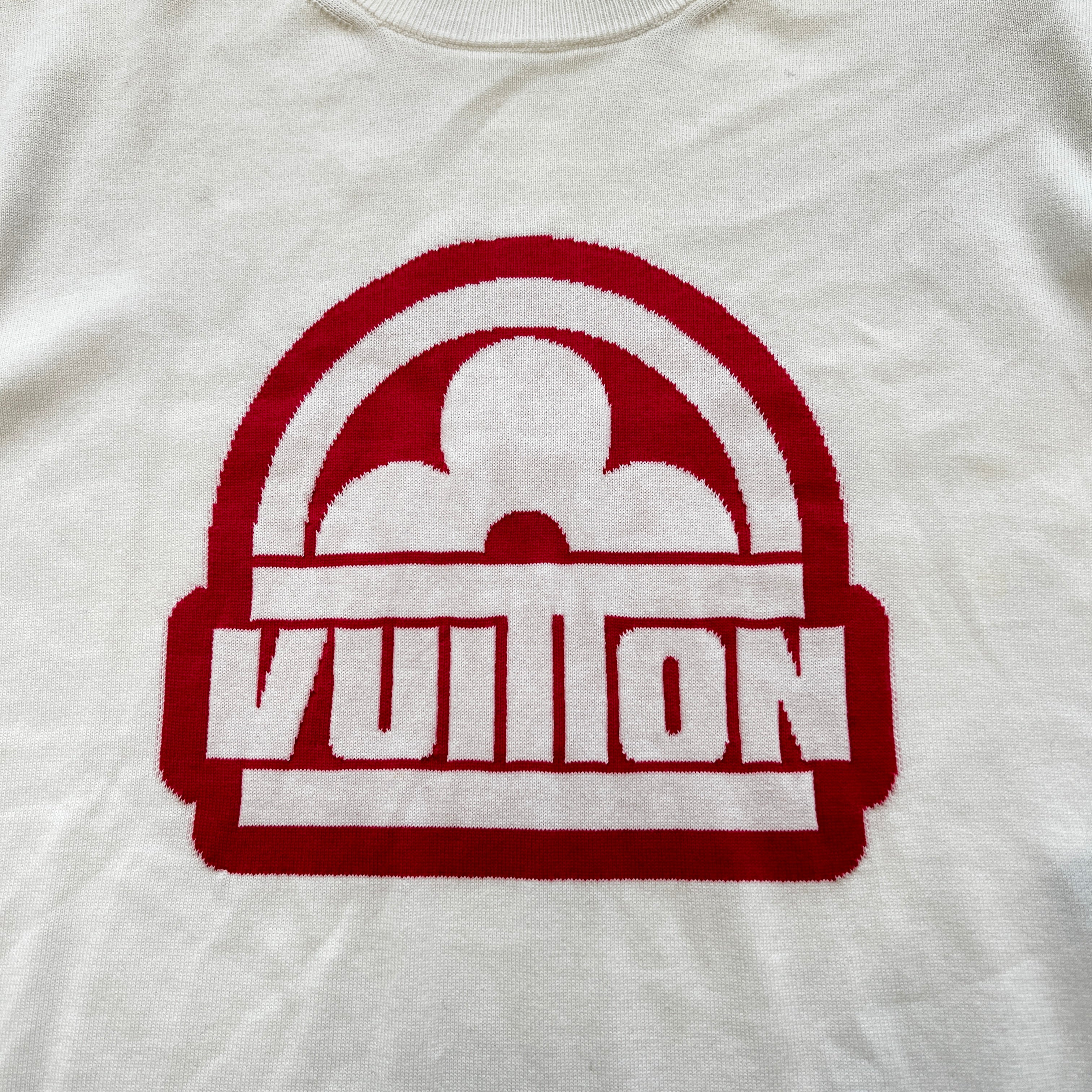 LOUIS VUITTON 2023AW Front Logo Cotton Knit Tee Size S ルイヴィトン フロントロゴ コットン ニット Tシャツ サイズS