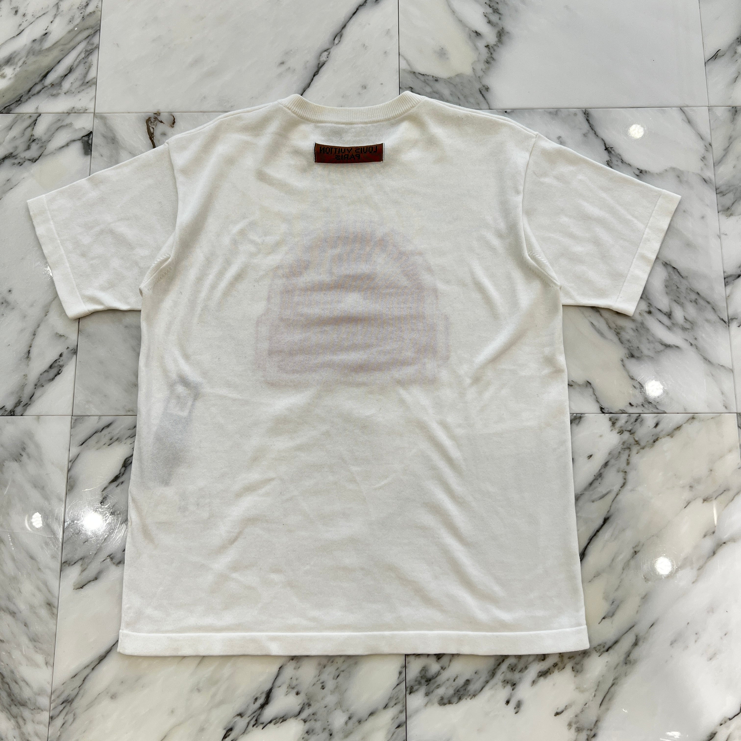 LOUIS VUITTON 2023AW Front Logo Cotton Knit Tee Size S ルイヴィトン フロントロゴ コットン ニット Tシャツ サイズS