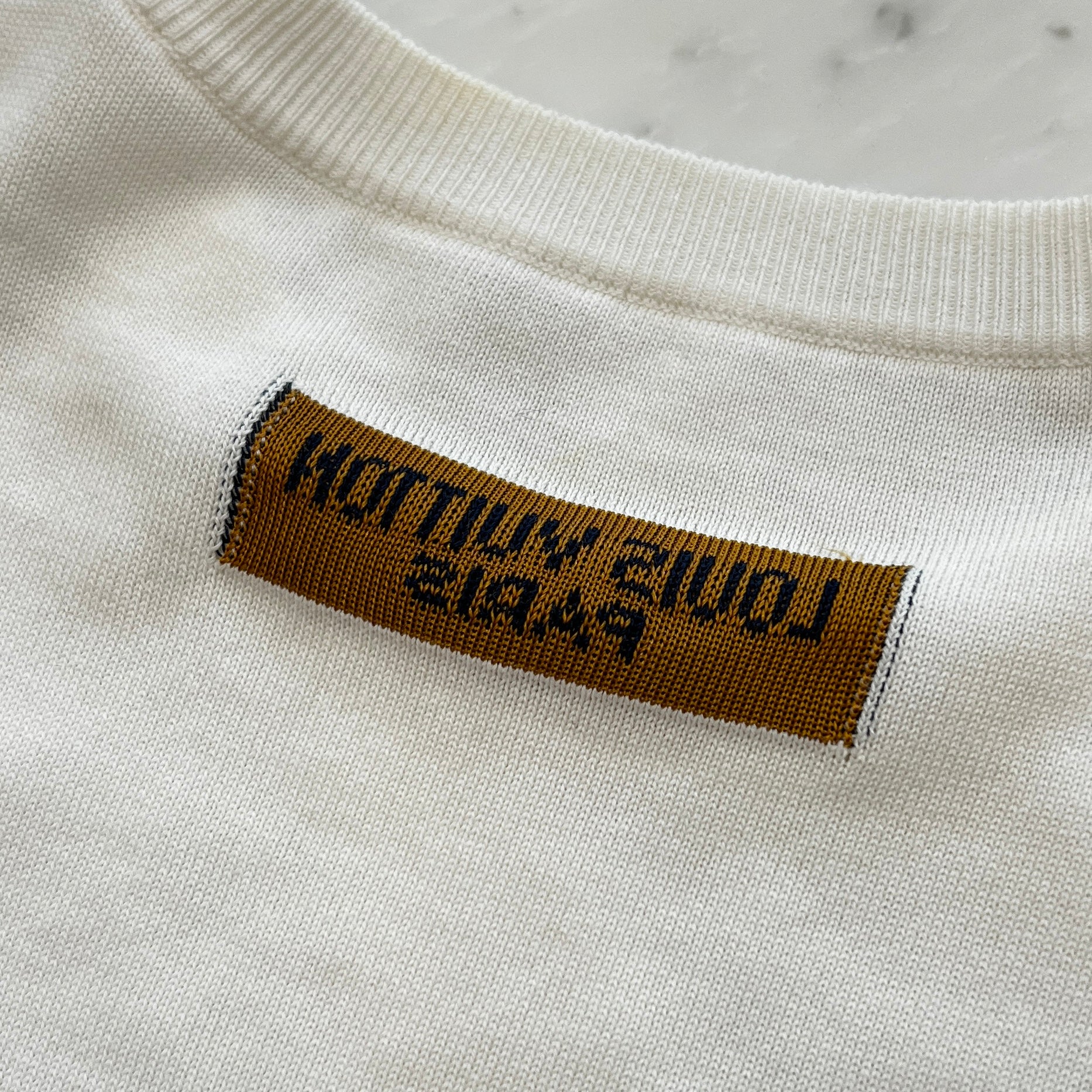 LOUIS VUITTON 2023AW Front Logo Cotton Knit Tee Size S ルイヴィトン フロントロゴ コットン ニット Tシャツ サイズS