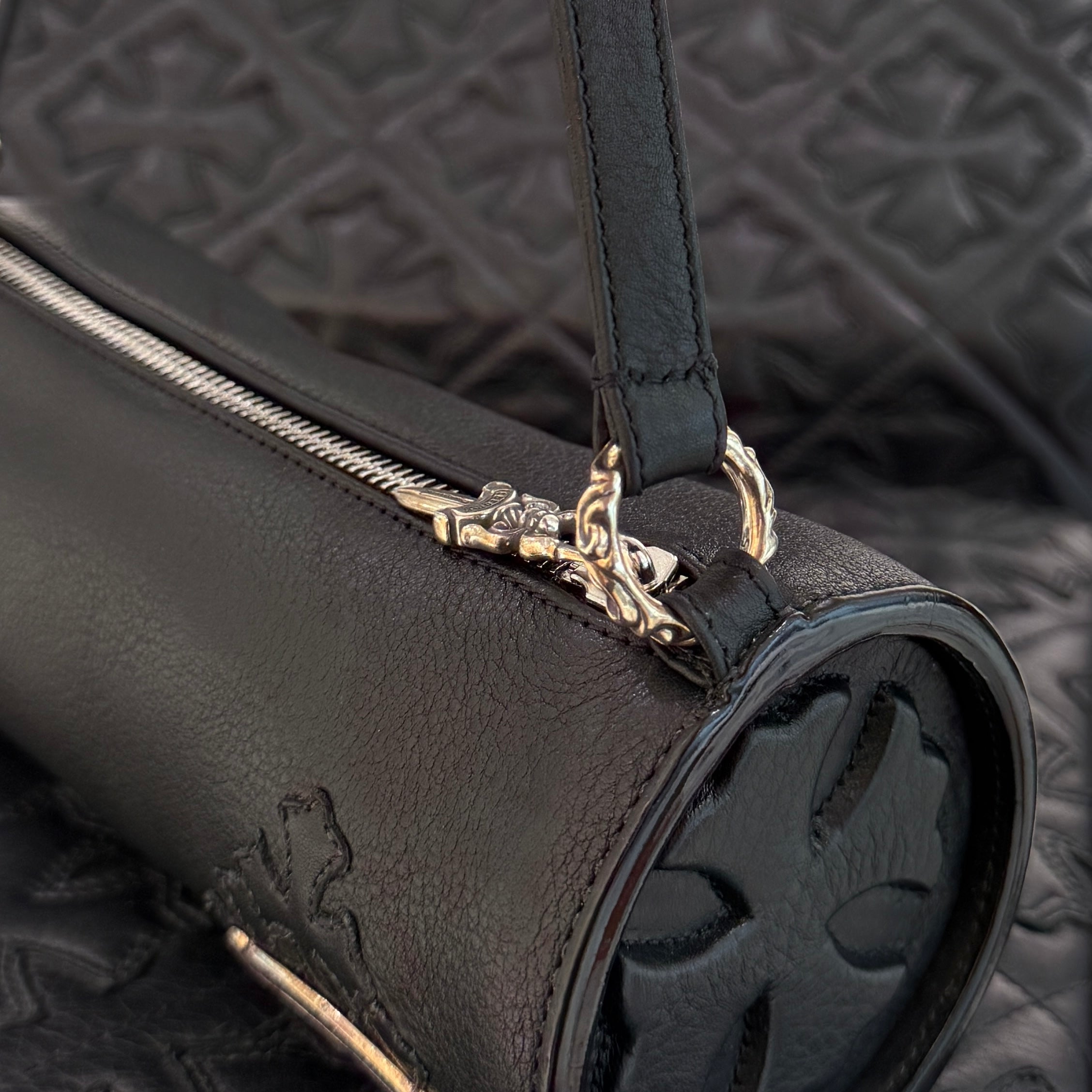 CHROME HEARTS Cemetery Cross Leather Patch Mini Bag クロムハーツ セメタリークロス レザーパッチ ミニ バッグ