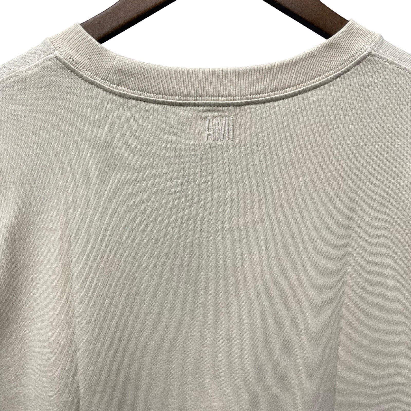 AMI PARIS 2022SS Heart Logo Embroidered Tee UTS004.726 Size L
