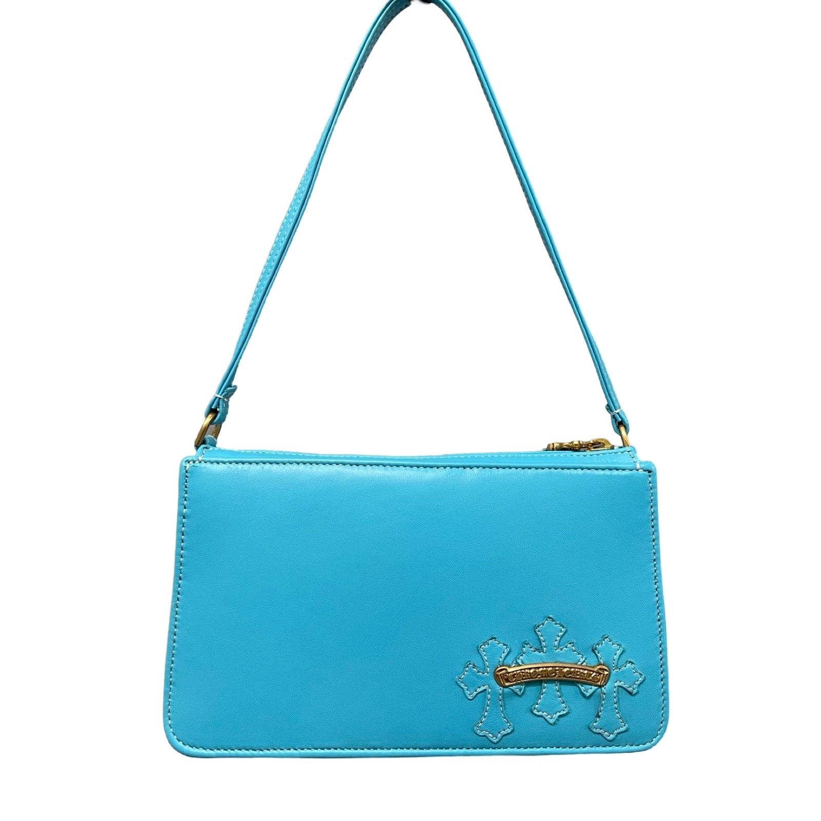 CHROME HEARTS The Night Leather Hand Bag