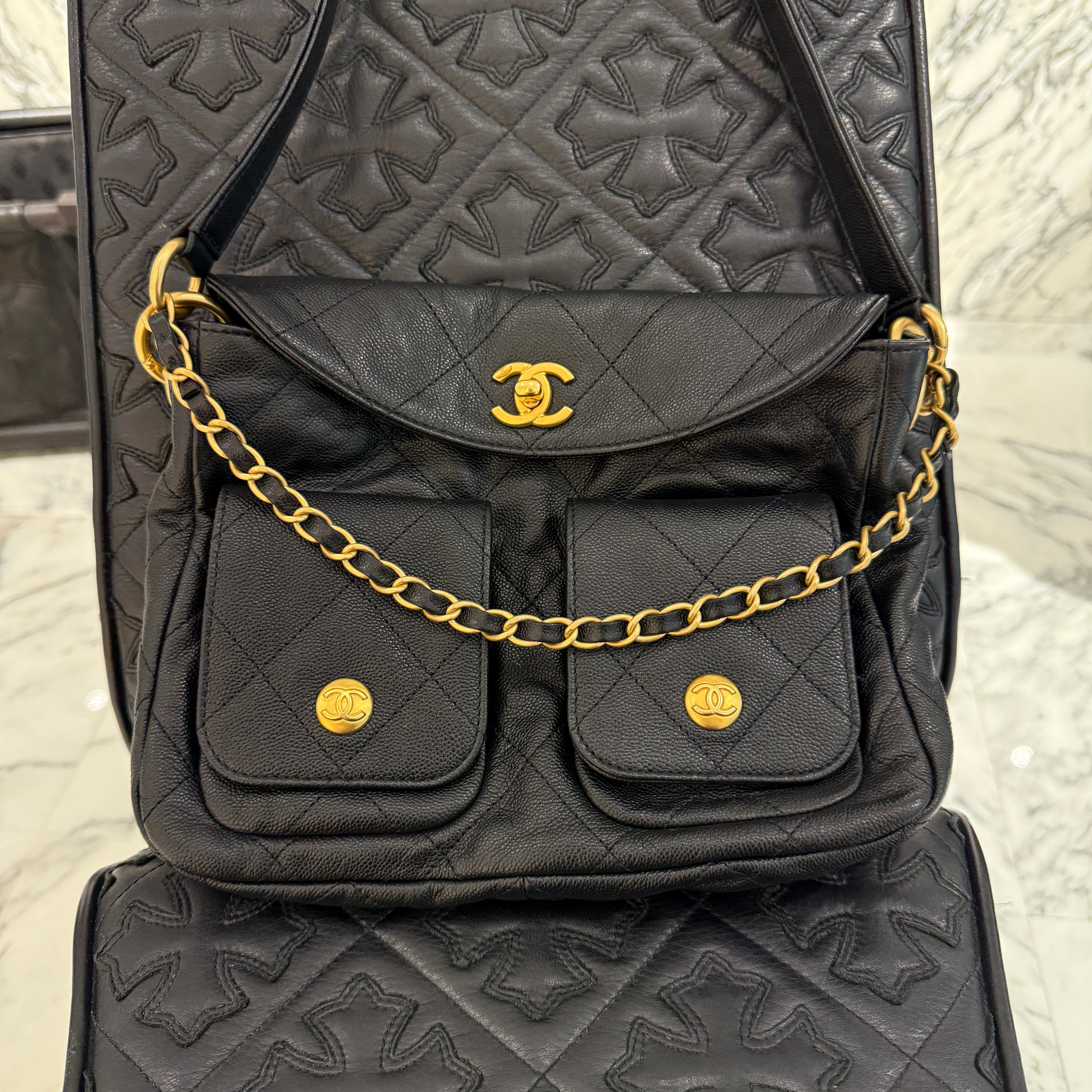 CHANEL 2025SS Multi Pocket HOBO Shoulder Bag AS5384 B19489 94305