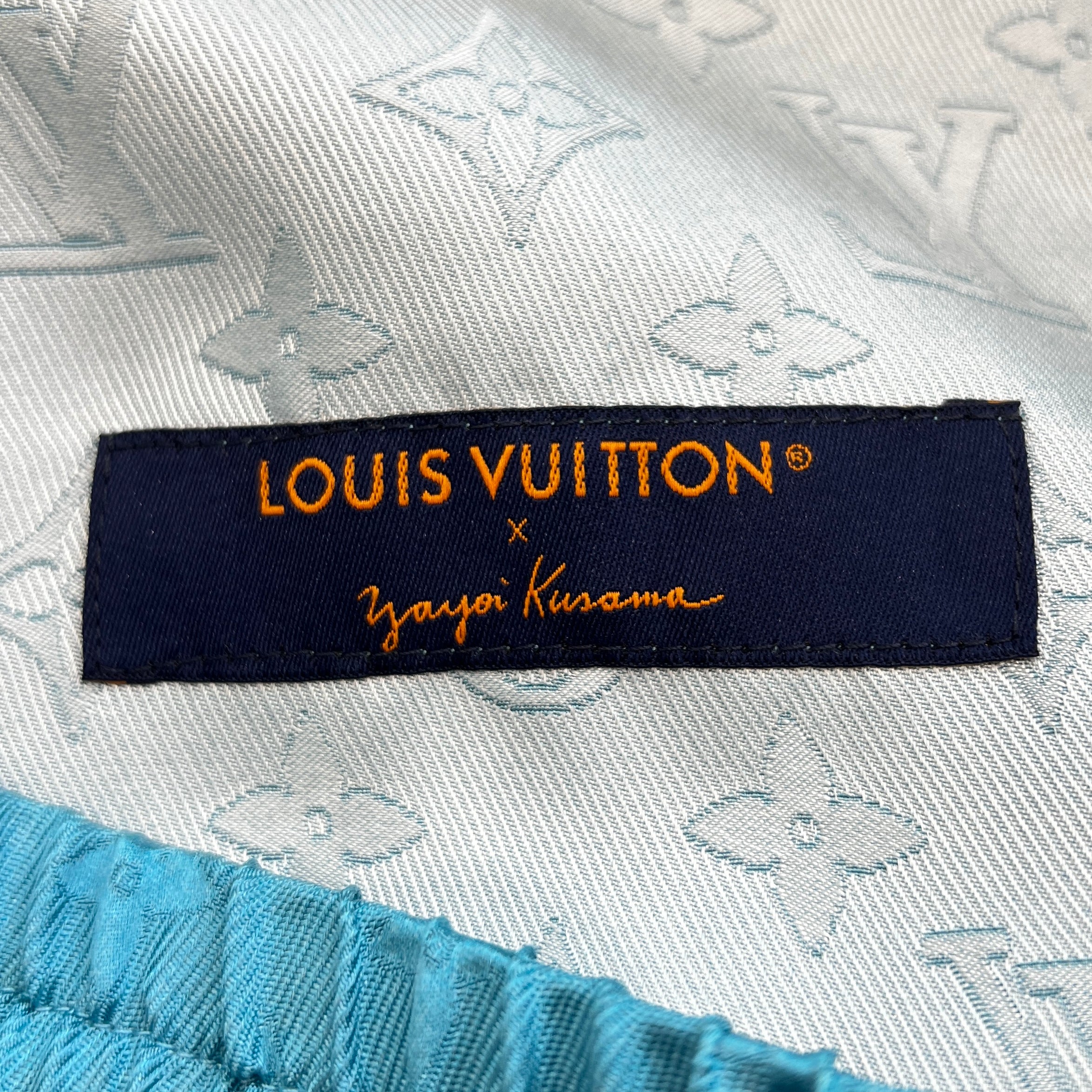 LOUIS VUITTON × YAYOI KUSAMA Monogram Face Silk Shorts Size M ルイ
