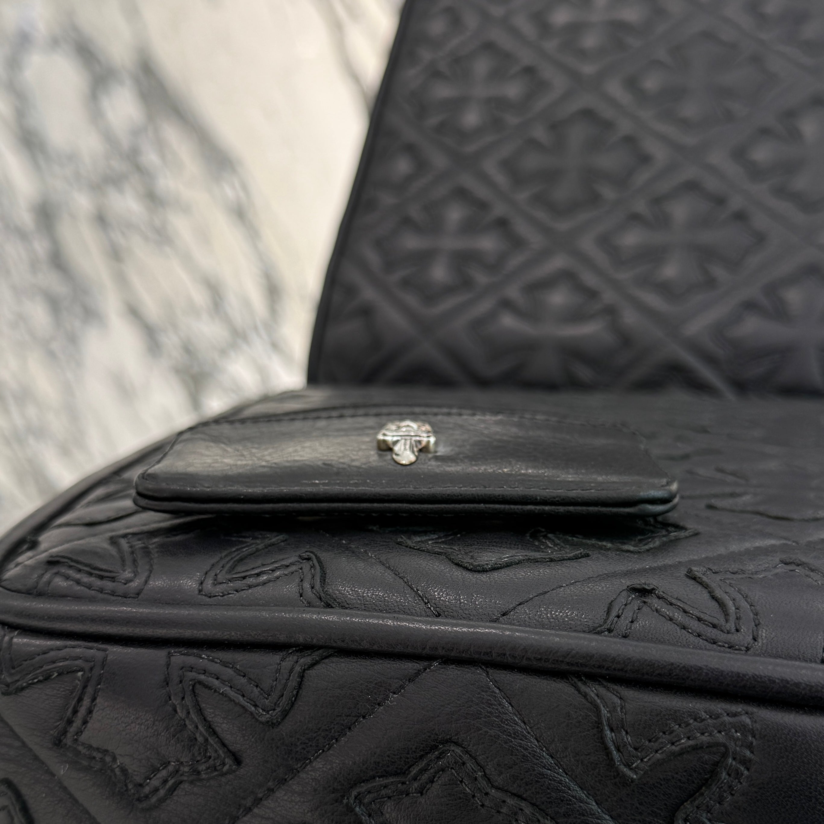 CHROME HEARTS Dagger Double Side Leather Card Case クロムハーツ