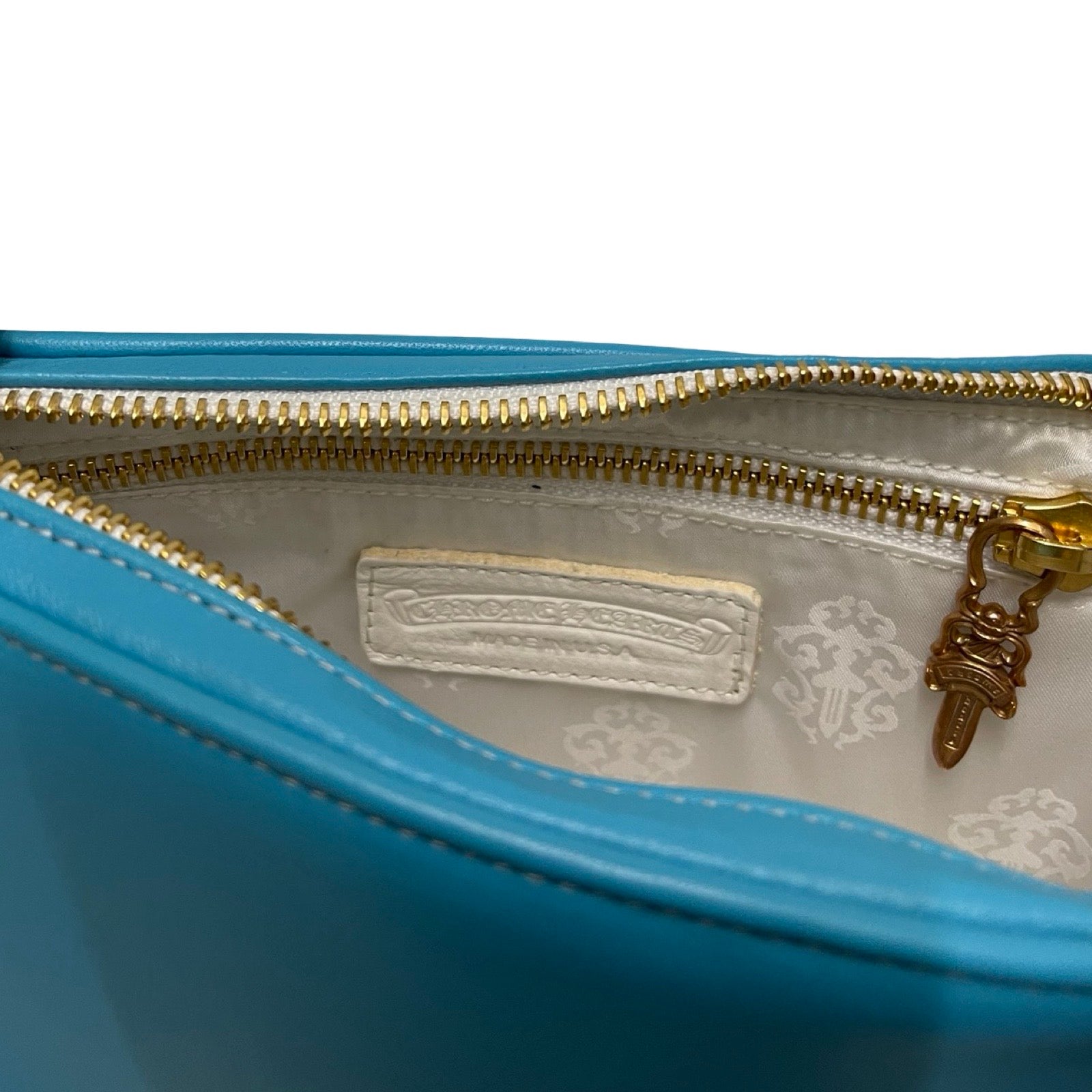 CHROME HEARTS The Night Leather Hand Bag