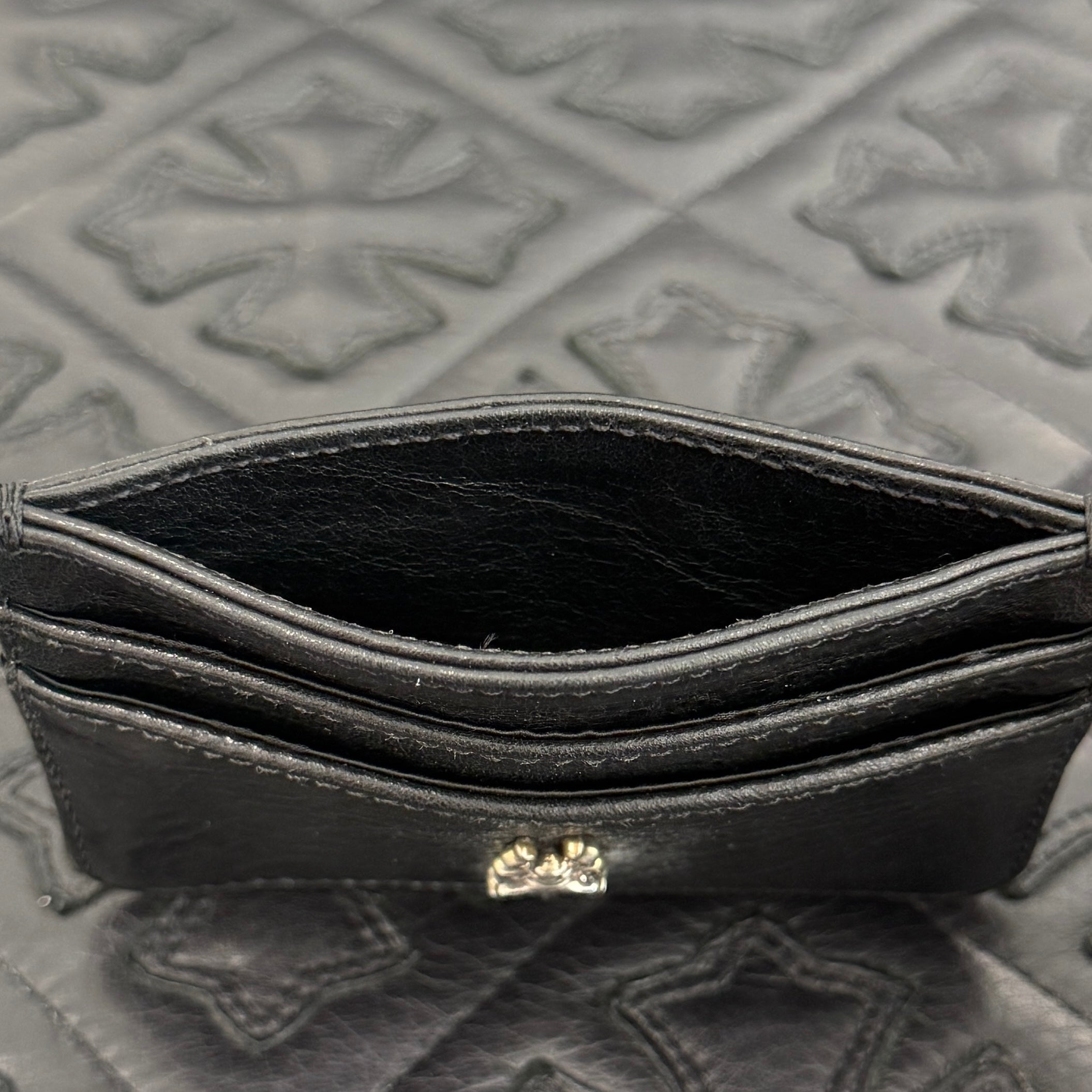 CHROME HEARTS Dagger Double Side Leather Card Case クロムハーツ