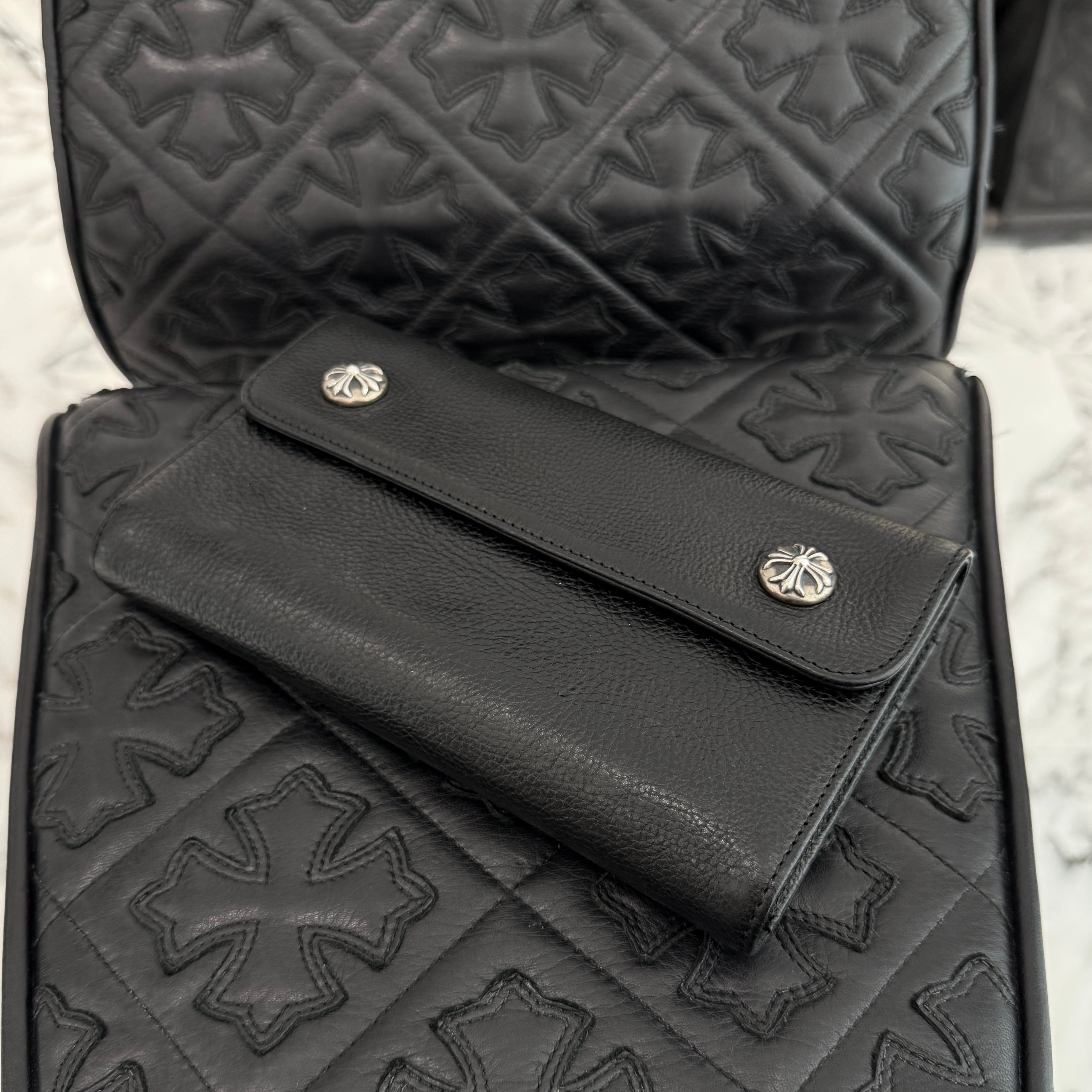 CHROME HEARTS Wave Cross Ball Wallet クロムハーツ ウェーブクロスボール ウォレット