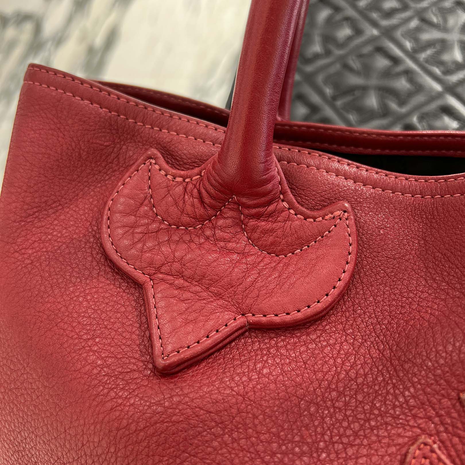 CHROME HEARTS 1 Cross Leather Patch FS Tote Bag クロムハーツ 1クロス レザーパッチ FS トートバッグ