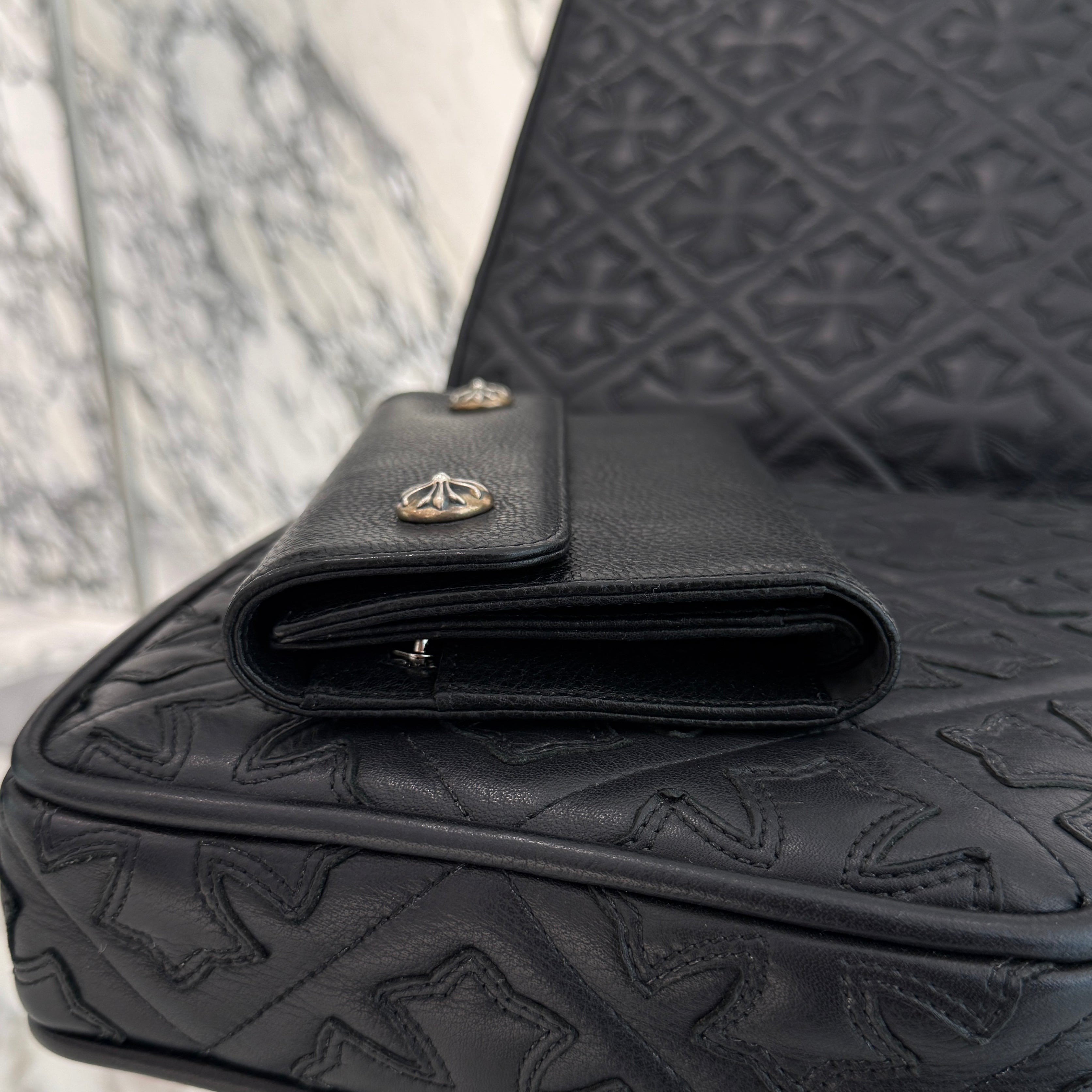 CHROME HEARTS Wave Cross Ball Wallet クロムハーツ ウェーブクロスボール ウォレット