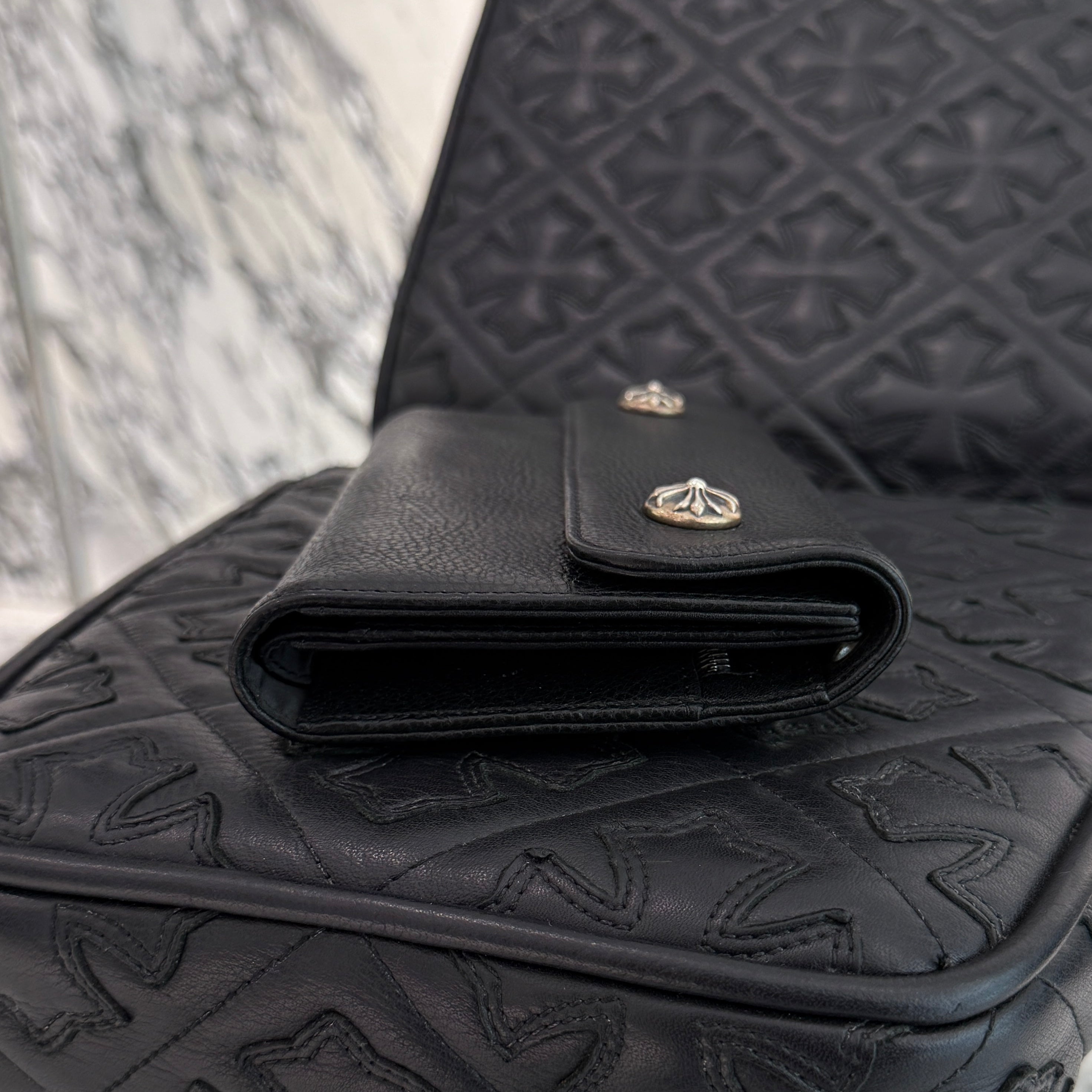 CHROME HEARTS Wave Cross Ball Wallet クロムハーツ ウェーブクロスボール ウォレット