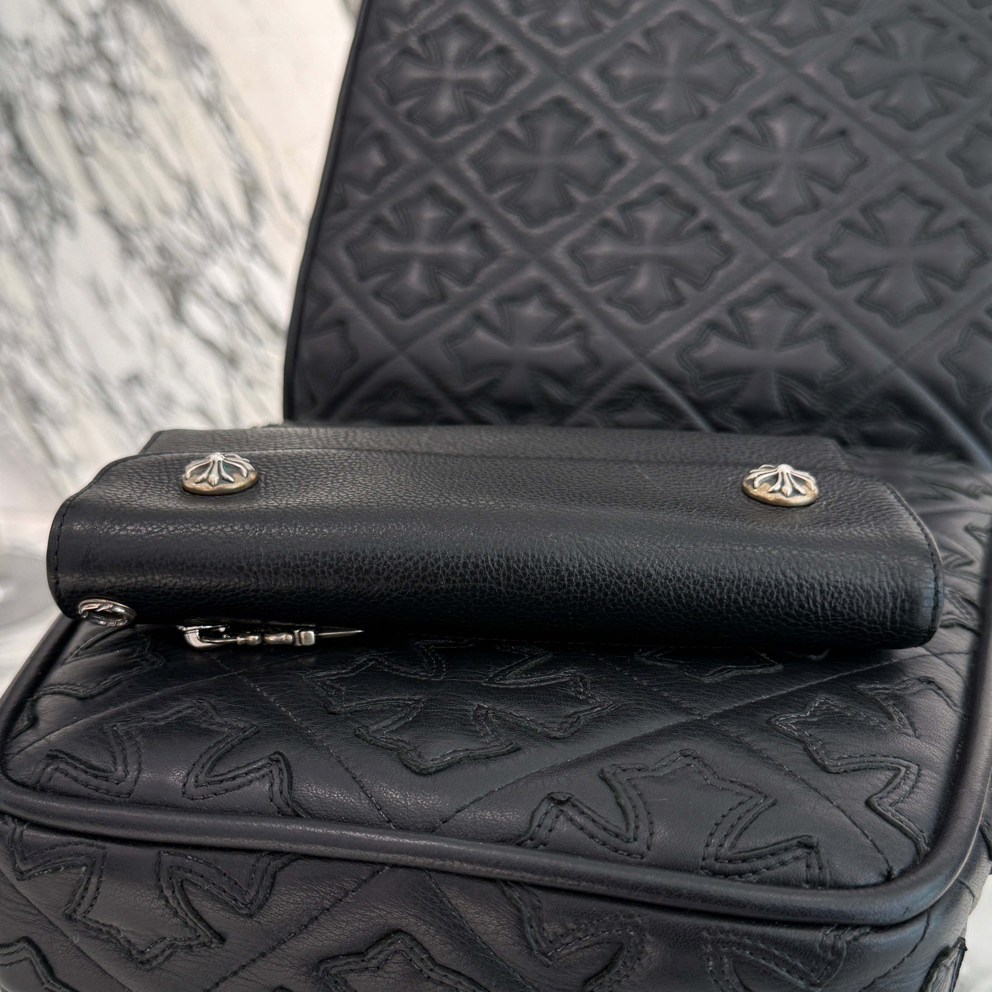 CHROME HEARTS Wave Cross Ball Wallet クロムハーツ ウェーブクロスボール ウォレット