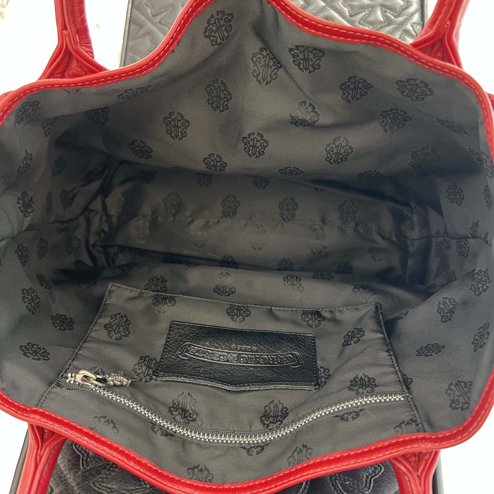 CHROME HEARTS 1 Cross Leather Patch FS Tote Bag クロムハーツ 1クロス レザーパッチ FS トートバッグ