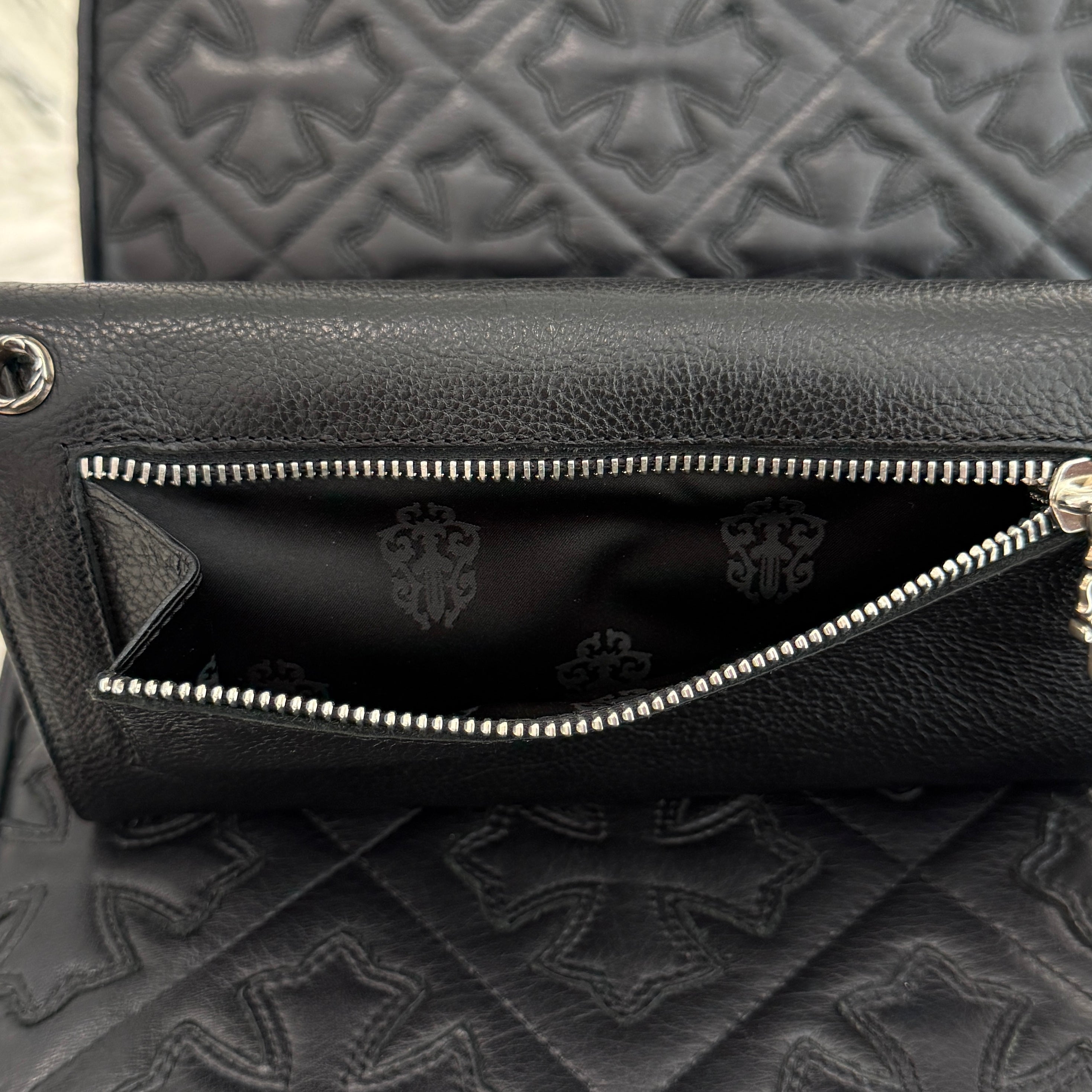 CHROME HEARTS Wave Cross Ball Wallet クロムハーツ ウェーブクロスボール ウォレット