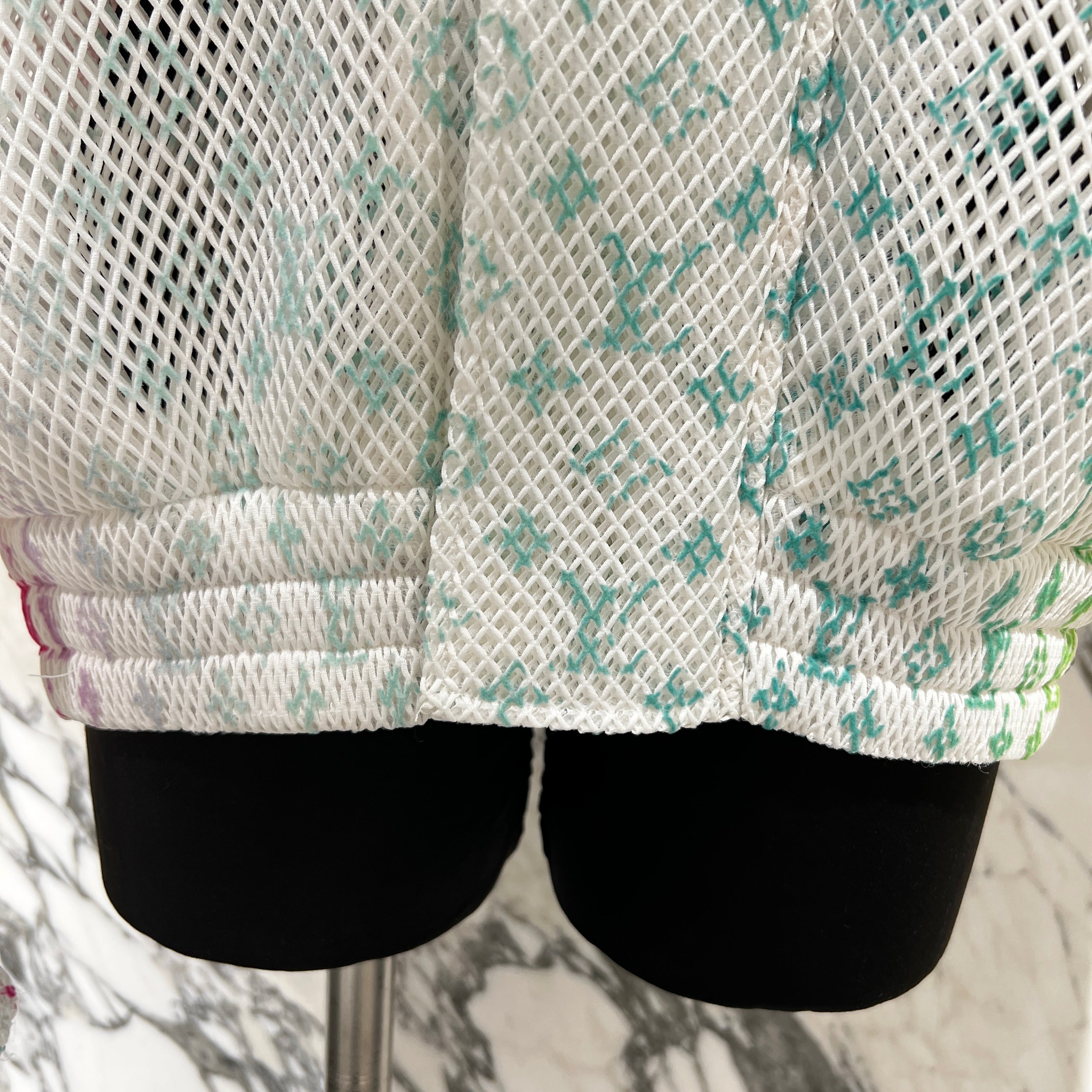 LOUIS VUITTON 2022SS Gradient Monogram Mesh Hoodie Size 46 ルイヴィトン グラディエント モノグラム メッシュ フーディー サイズ46