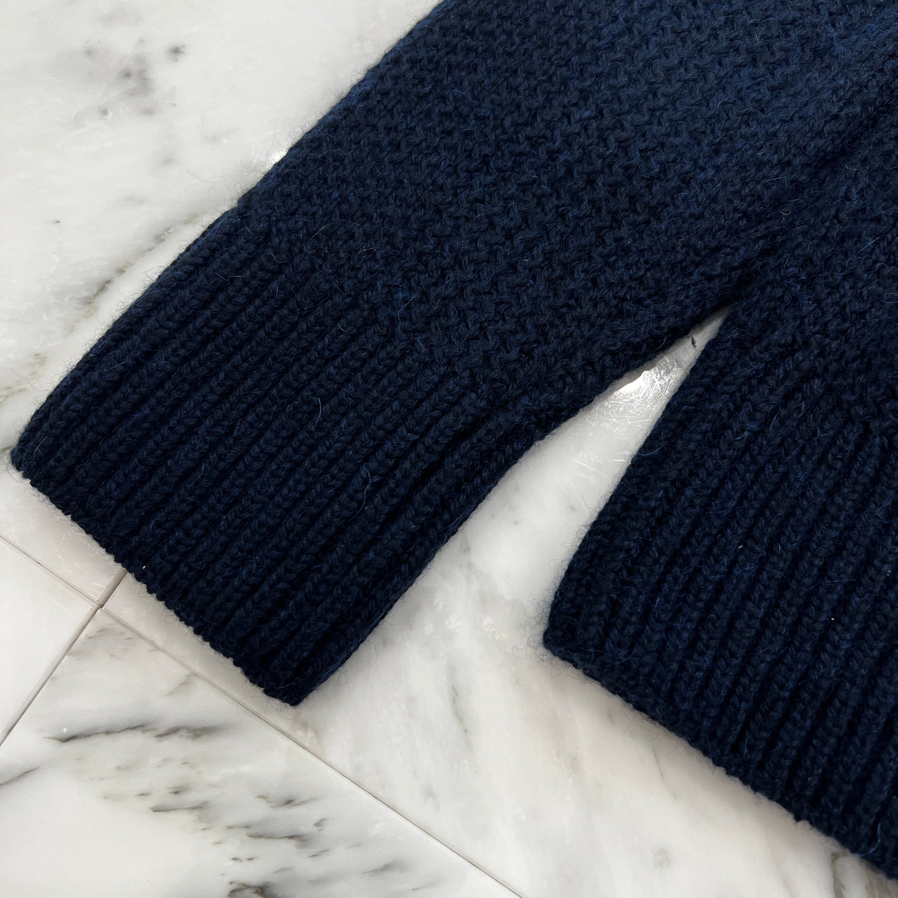 LOUIS VUITTON LV Zip Cashmere Knit Sweater Size M ルイヴィトン LV ジップ カシミヤ ニットセーター サイズM