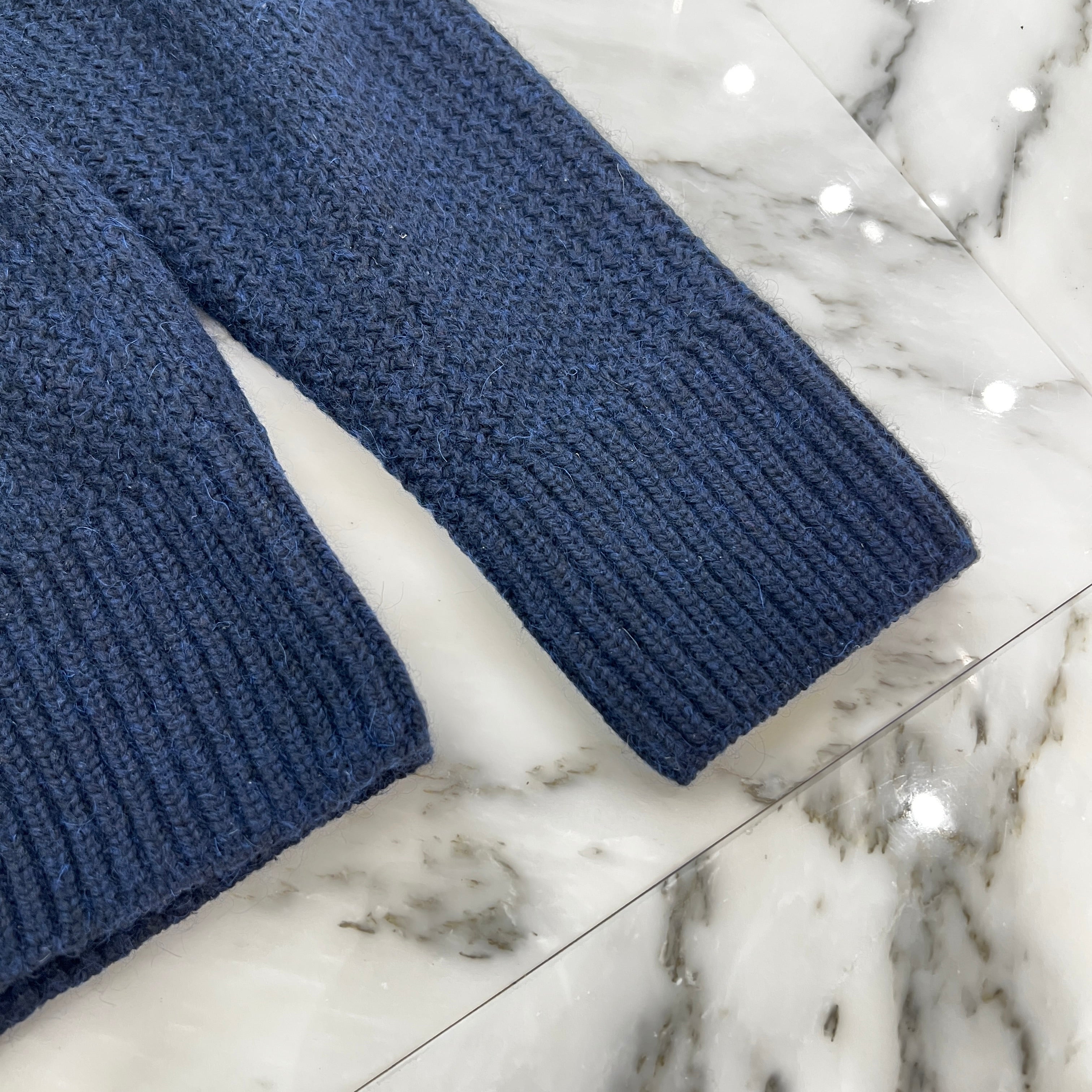 LOUIS VUITTON LV Zip Cashmere Knit Sweater Size M ルイヴィトン LV