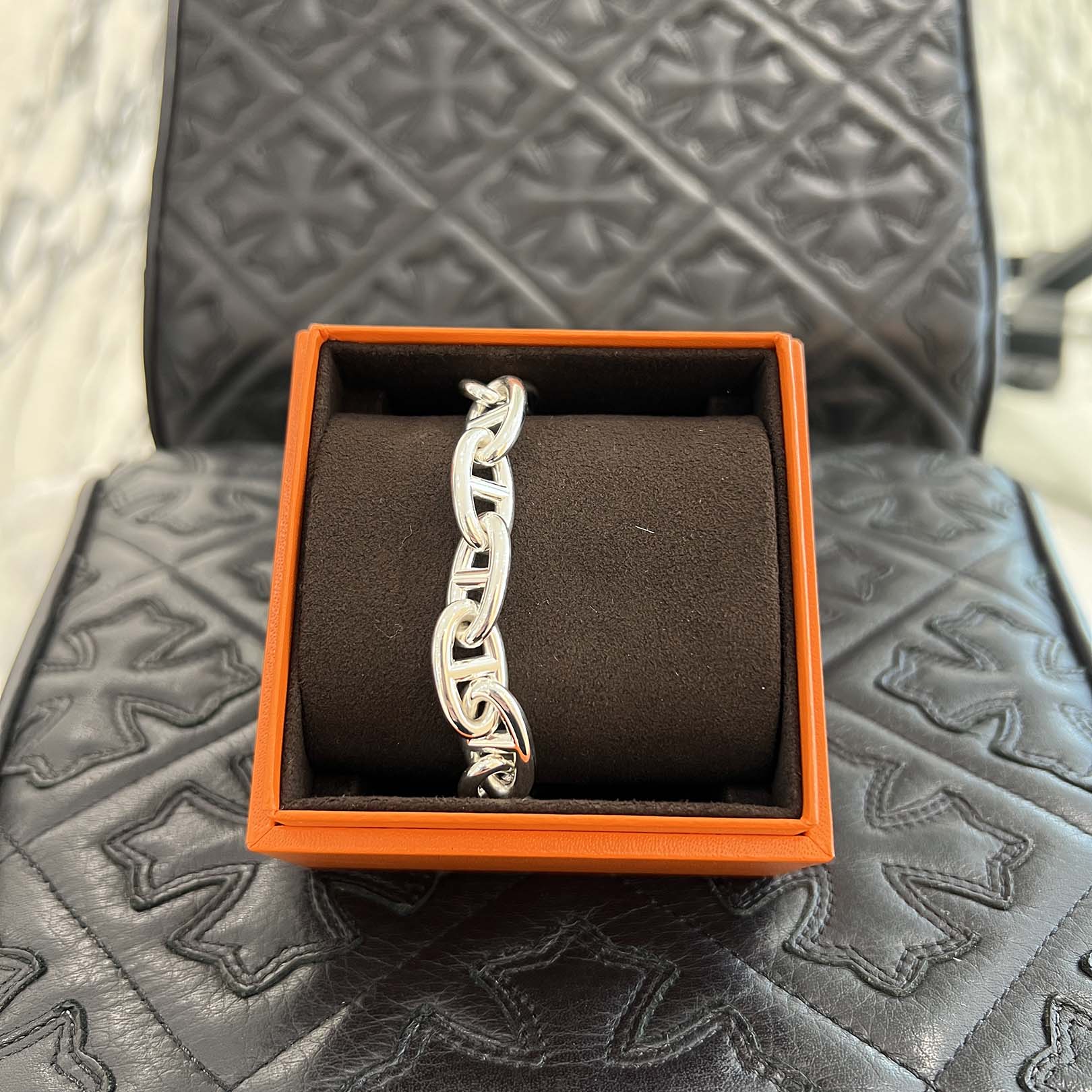 エルメス シェーヌダンクル GM14 HERMES Chaîne d'ancre HERMES Chaine d'Ancre GM 14 エルメス シェーヌダンクル GM 14コマ