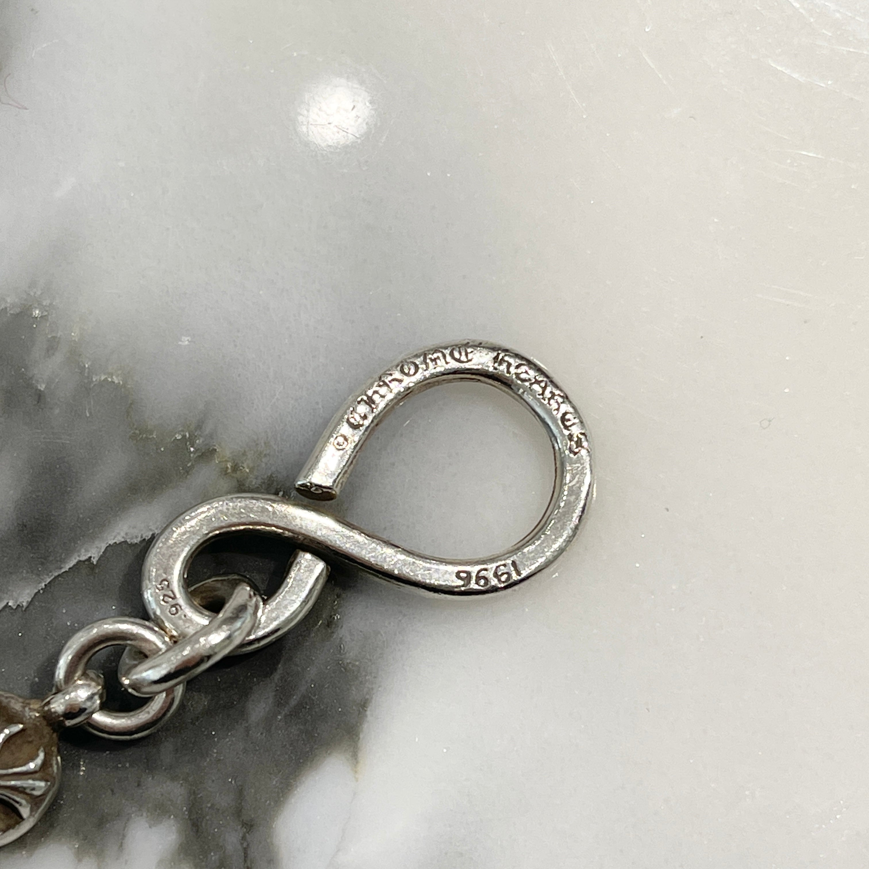 CHROME HEARTS 1 Clip Short CH Plus Ball Wallet Chain クロムハーツ 1クリップ ショート CHプラス ボールウォレットチェーン シルバー925