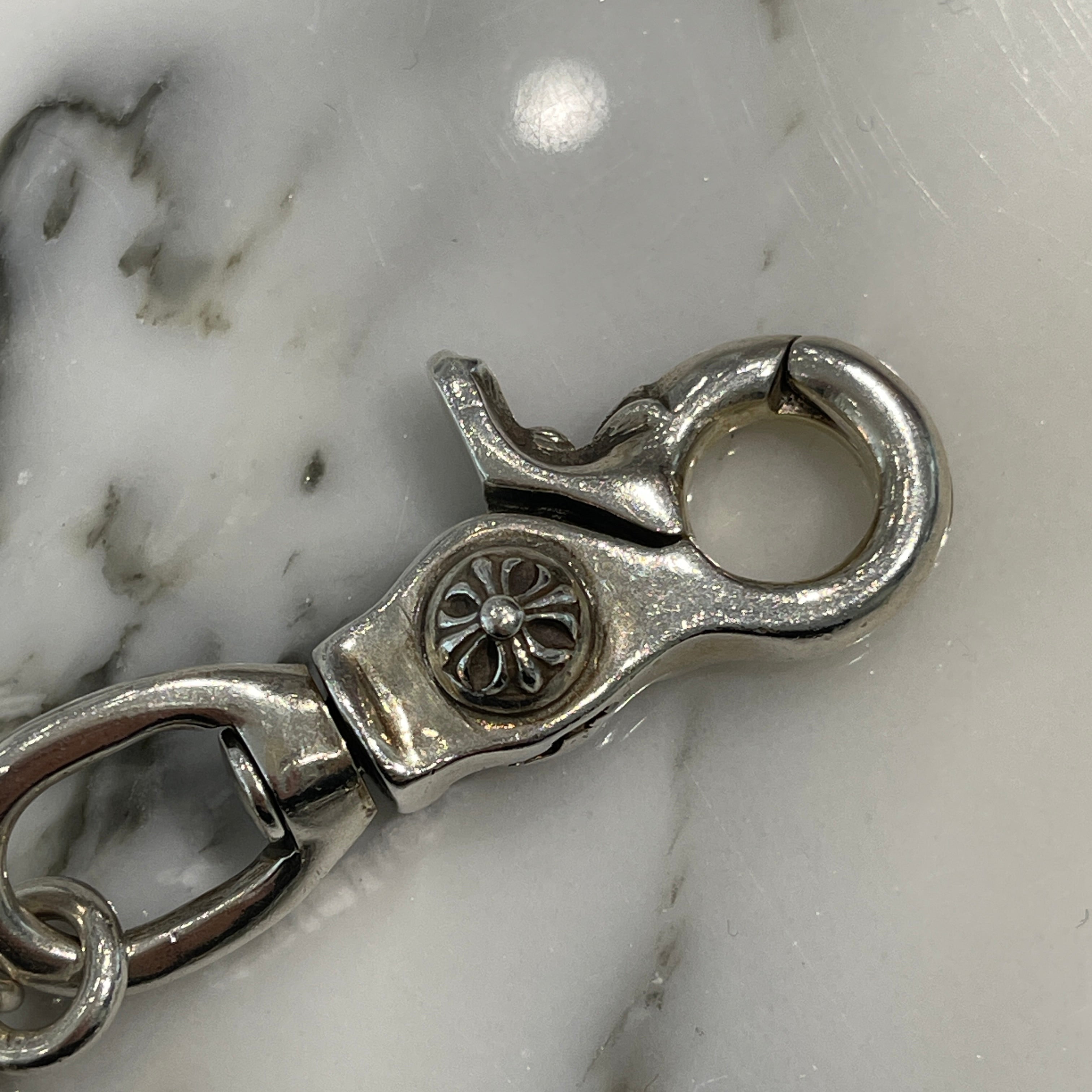 CHROME HEARTS 1 Clip Short CH Plus Ball Wallet Chain クロムハーツ 1クリップ ショート CHプラス ボールウォレットチェーン シルバー925