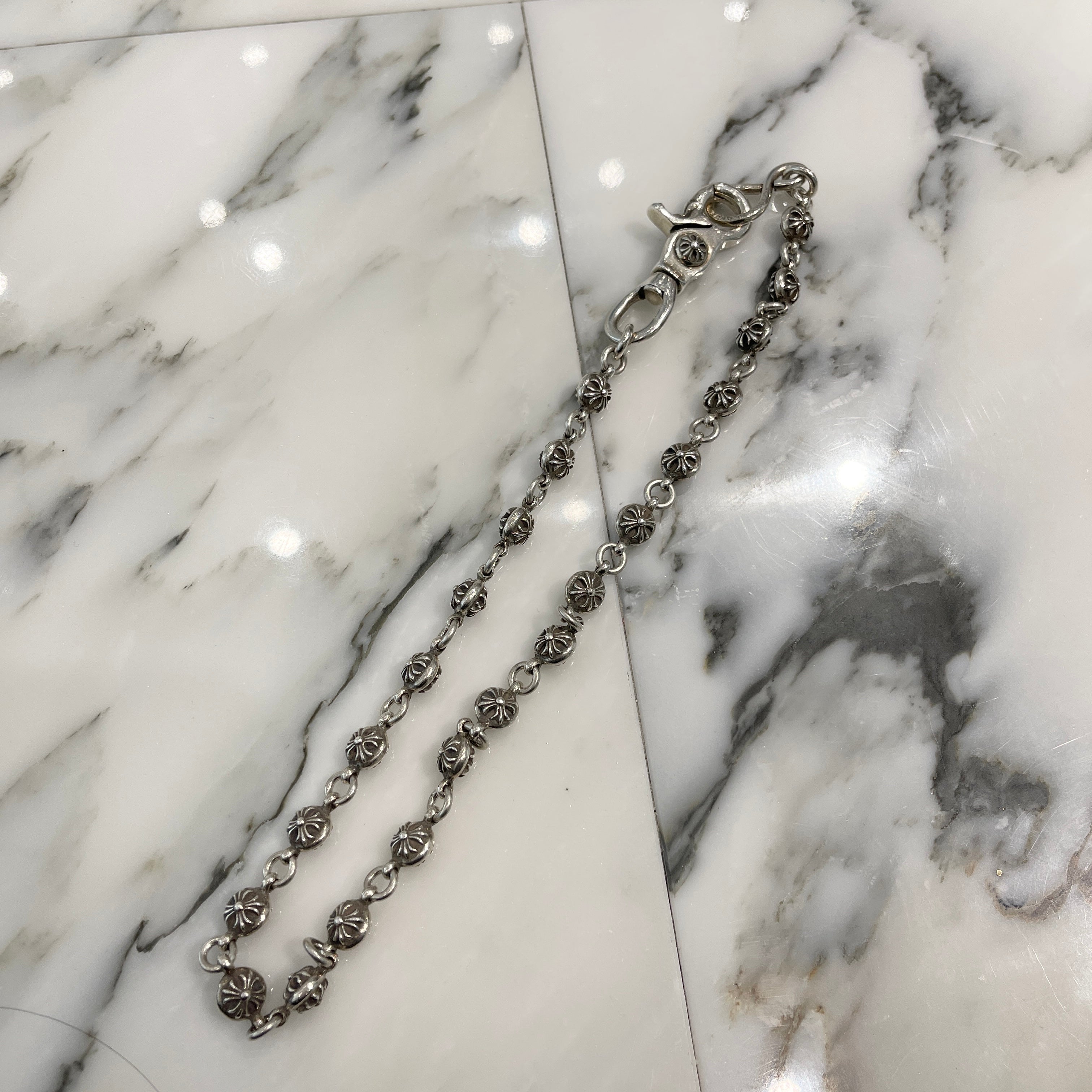 CHROME HEARTS 1 Clip Short CH Plus Ball Wallet Chain クロムハーツ 1クリップ ショート CHプラス ボールウォレットチェーン シルバー925