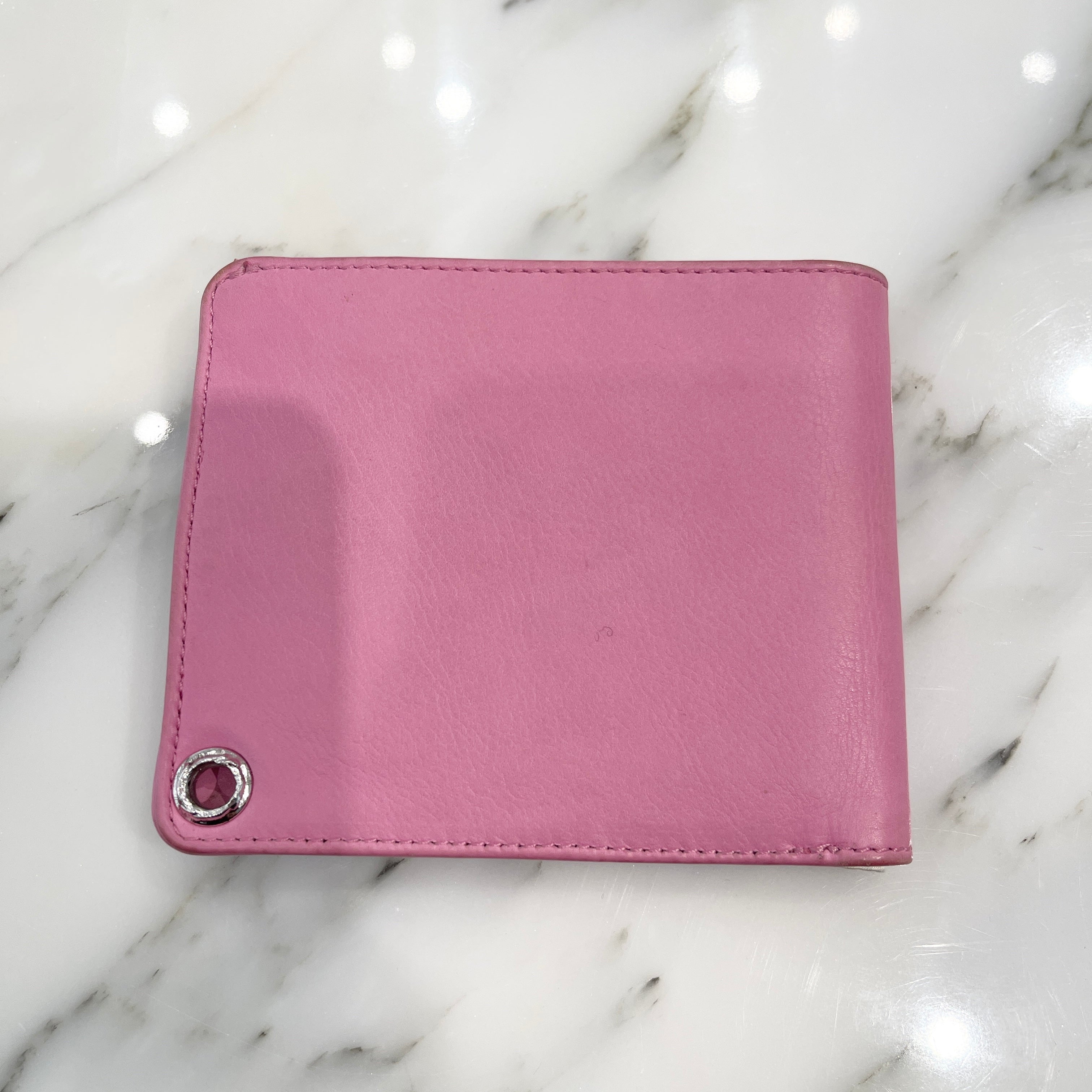 CHROME HEARTS 1SNAP Cross Ball Button Leather Wallet クロムハーツ 1スナップ クロスボール ボタン レザーウォレット