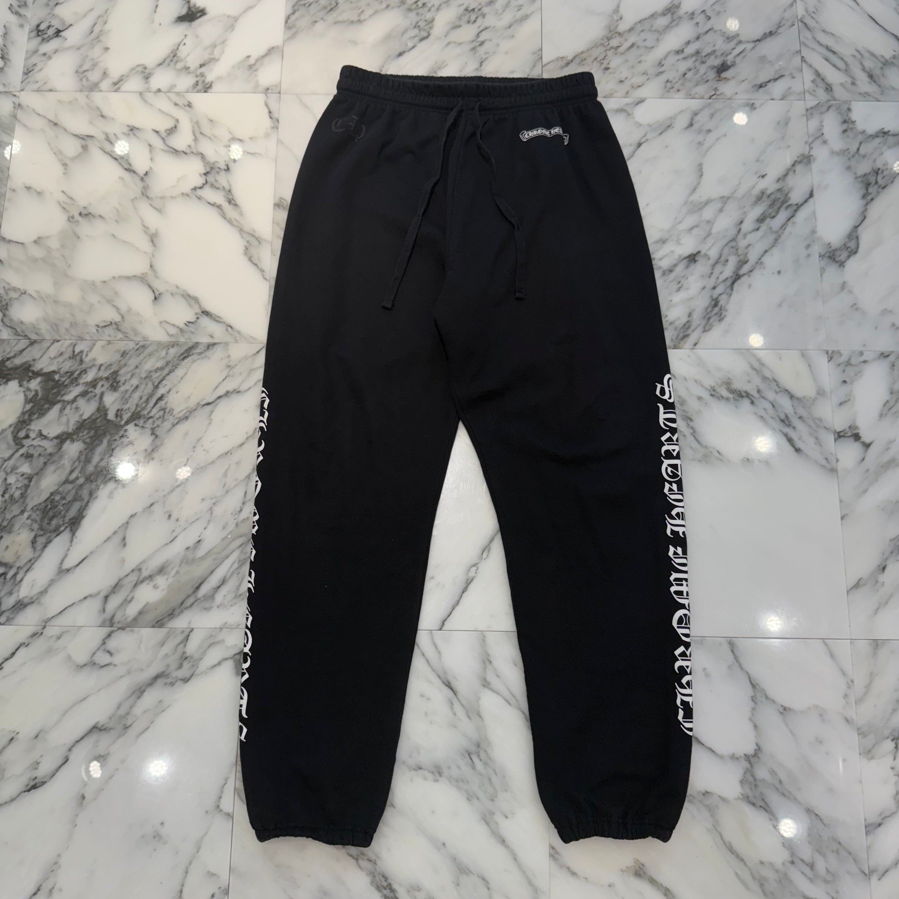 CHROME HEARTS Scroll Logo Label Side Logo Sweat Long Pants Size XL クロムハーツ スクロールロゴラベル サイドロゴ スウェットロングパンツ サイズXL