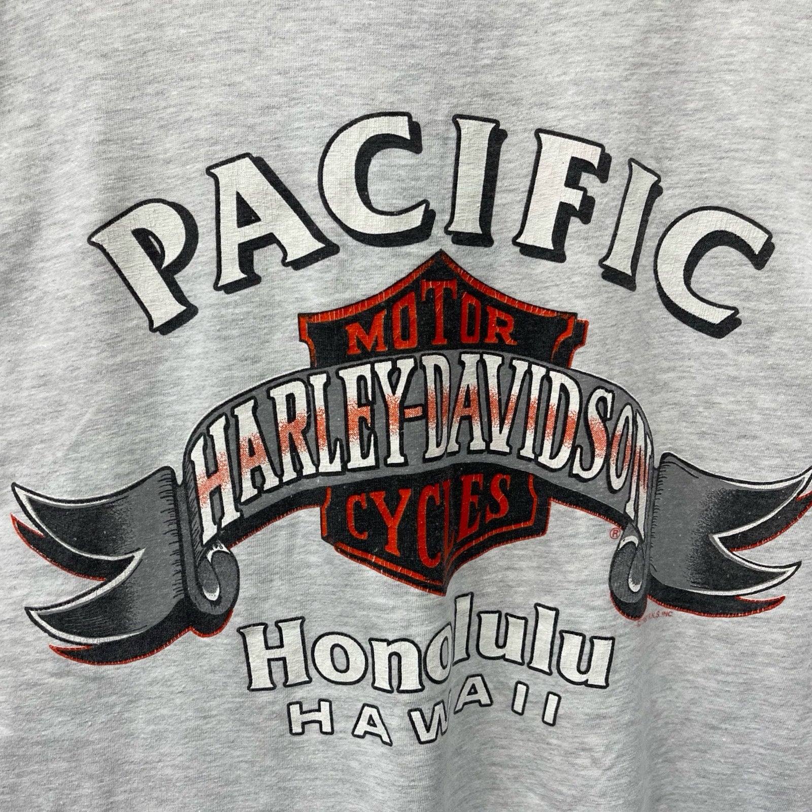 Vintage 90's Harley-Davidson "Pacific Honolulu" Hawaii S/S Tee Size L